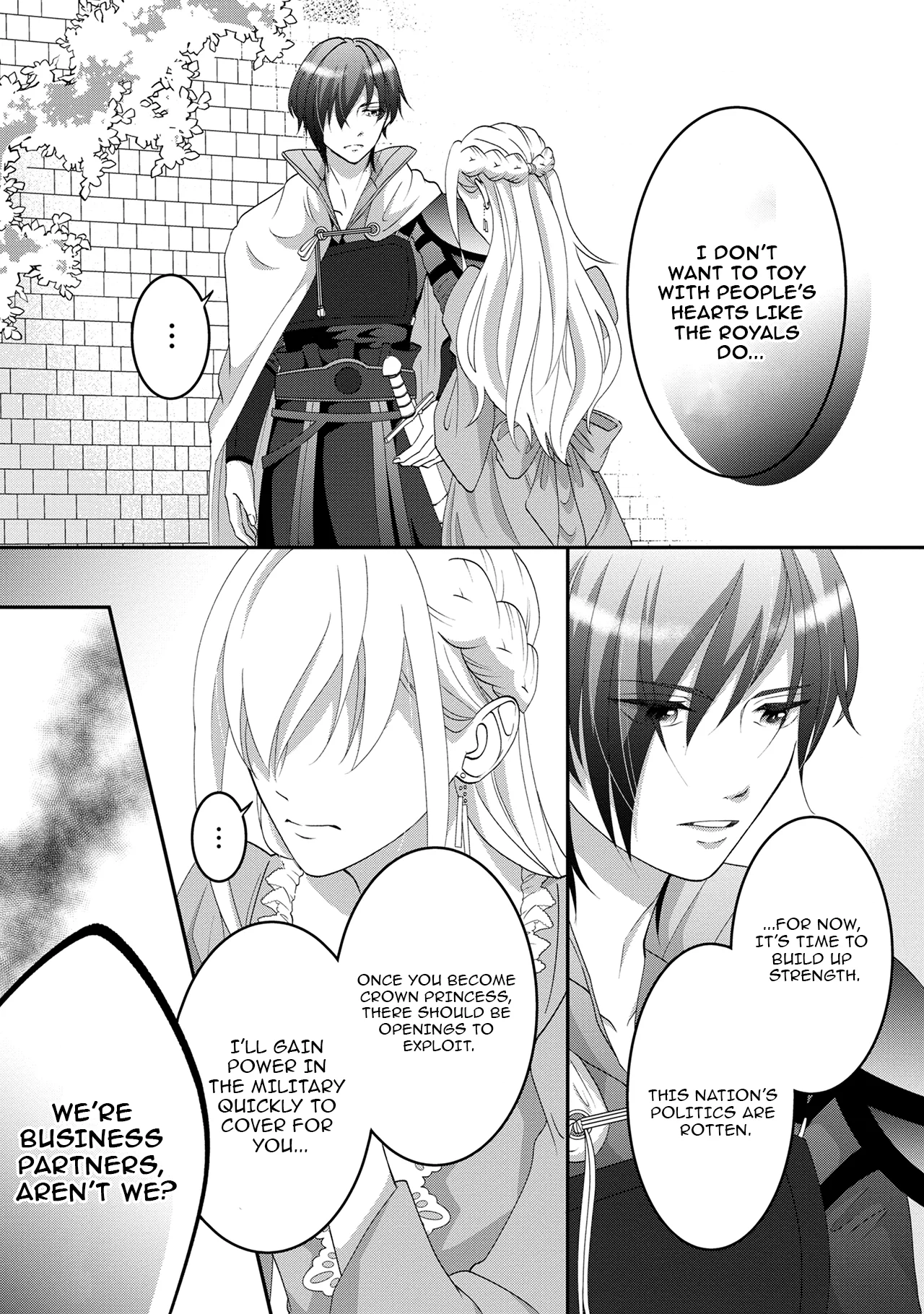 Fukushuu no Ou Taishihi - Shiitagerareta Reijiu wa Reikoku Kishi no Te wo Toru Chapter 4 - page 13