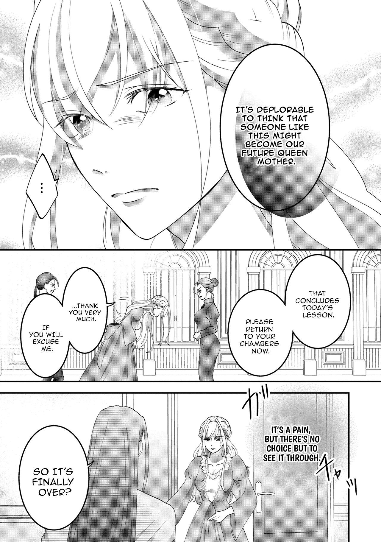 Fukushuu no Ou Taishihi - Shiitagerareta Reijiu wa Reikoku Kishi no Te wo Toru Chapter 4 - page 5