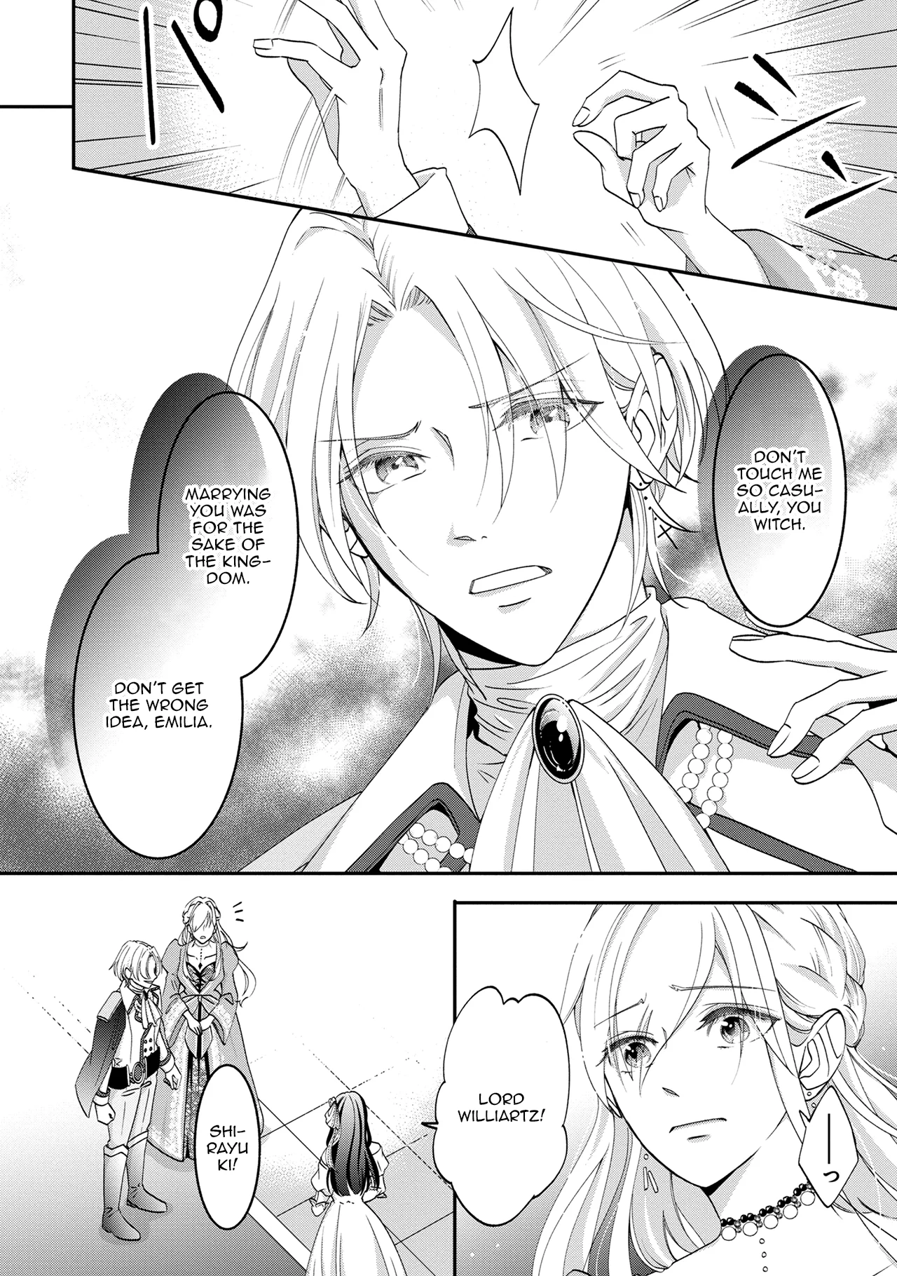 Fukushuu no Ou Taishihi - Shiitagerareta Reijiu wa Reikoku Kishi no Te wo Toru Chapter 1 - page 4
