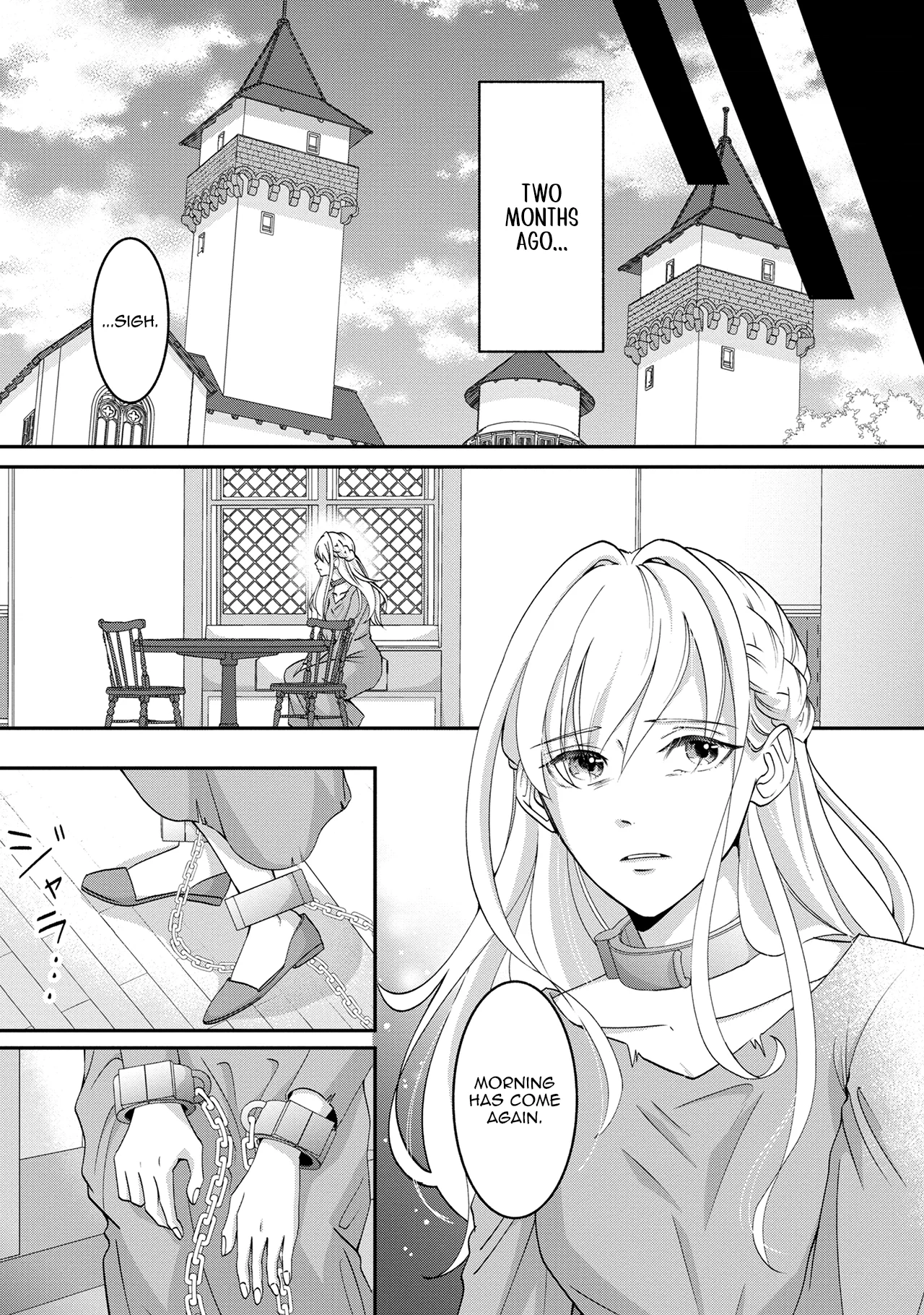 Fukushuu no Ou Taishihi - Shiitagerareta Reijiu wa Reikoku Kishi no Te wo Toru Chapter 1 - page 7