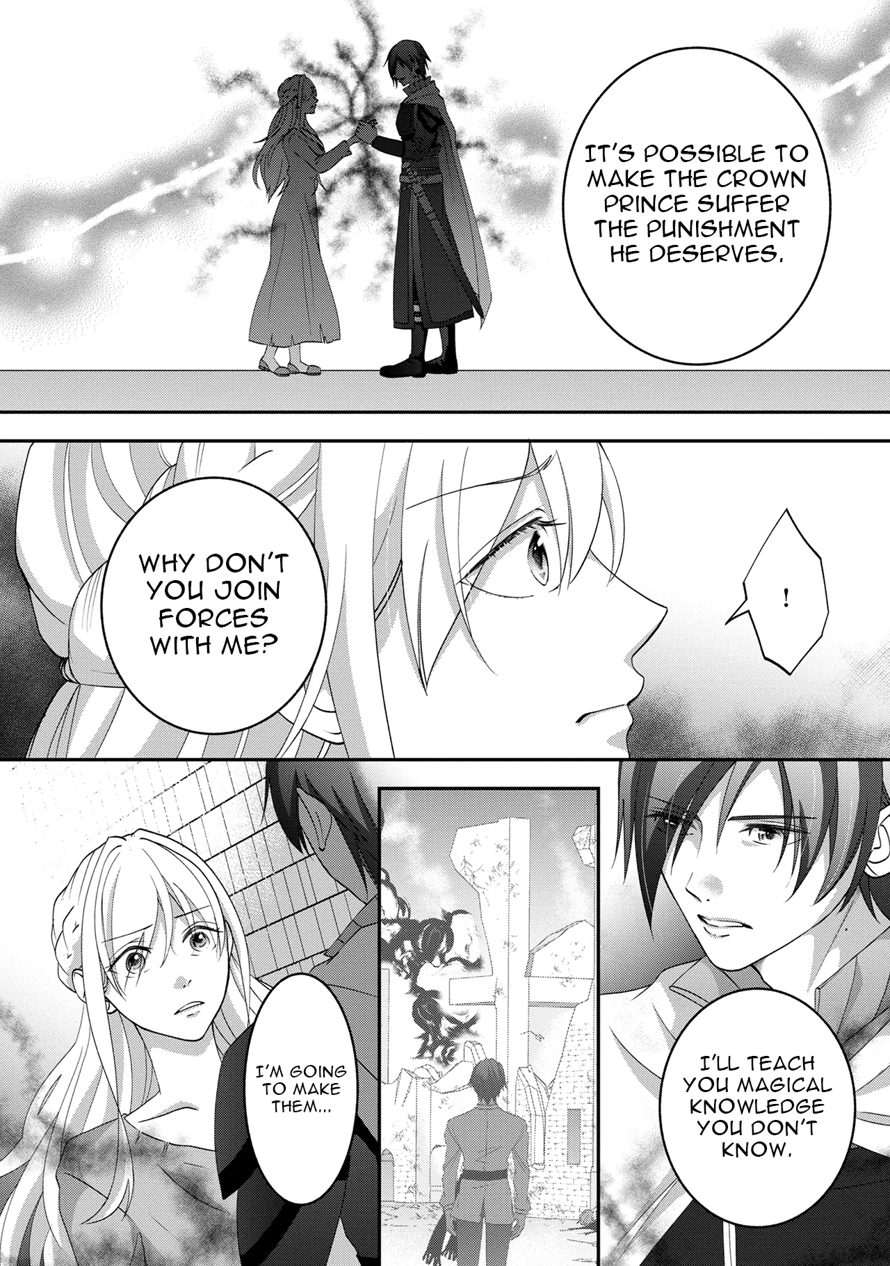 Fukushuu no Ou Taishihi - Shiitagerareta Reijiu wa Reikoku Kishi no Te wo Toru Chapter 2 - page 16