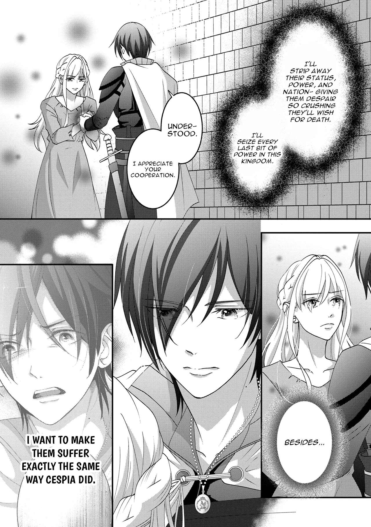 Fukushuu no Ou Taishihi - Shiitagerareta Reijiu wa Reikoku Kishi no Te wo Toru Chapter 2 - page 21