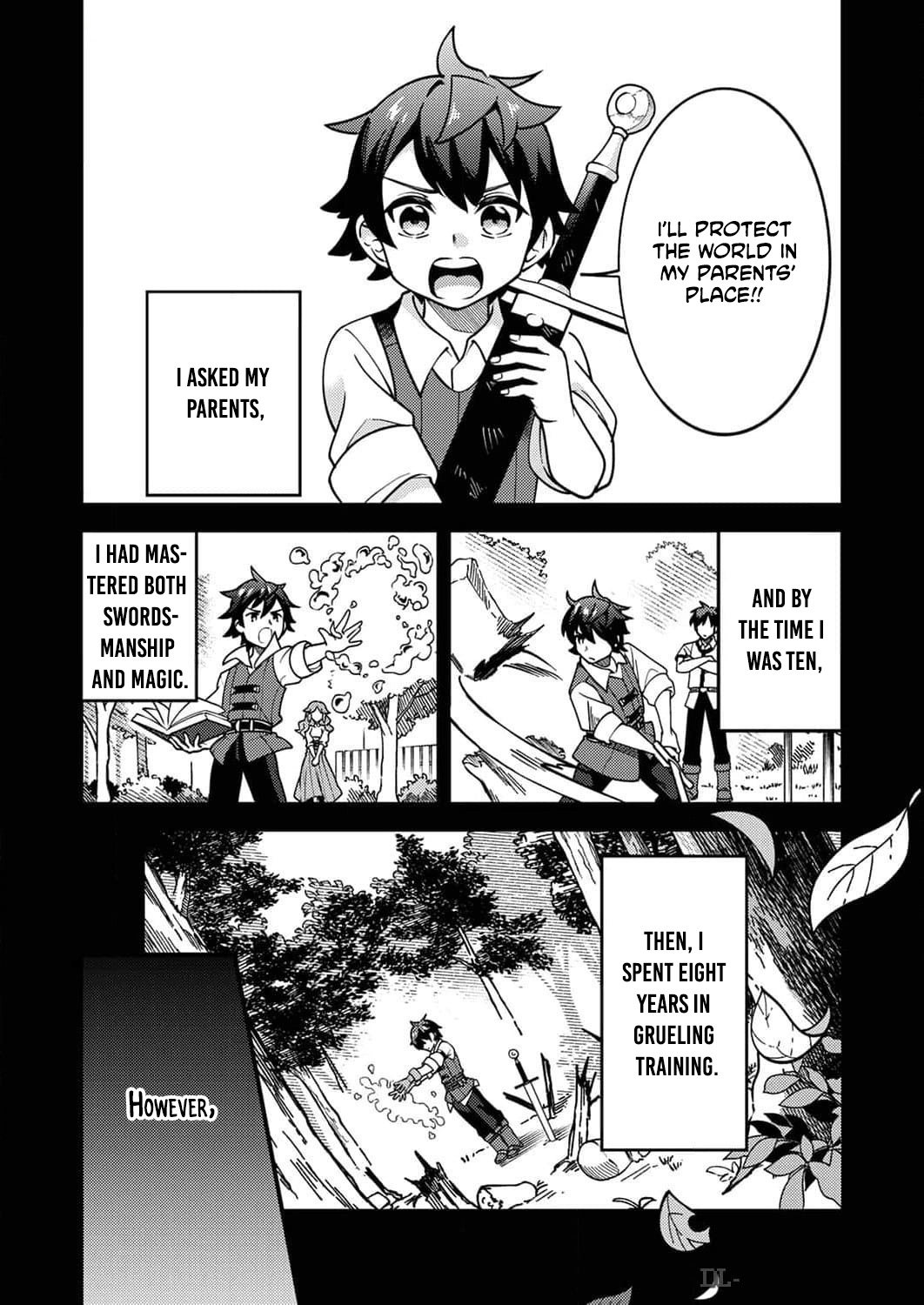 Munou to Tsuihou Sareta Saijaku Mahou Kenshi, Noroi ga Toketa node Saikyou e Nariagaru Chapter 1 - page 12