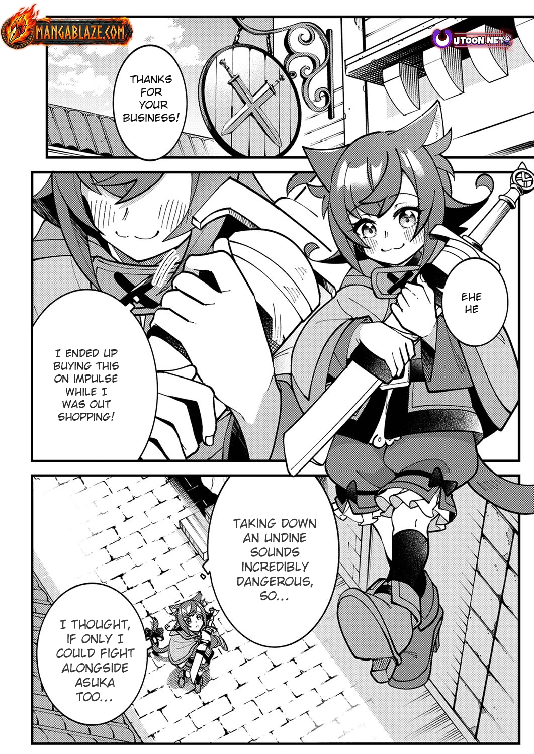 Munou to Tsuihou Sareta Saijaku Mahou Kenshi, Noroi ga Toketa node Saikyou e Nariagaru Chapter 4.1 - page 10