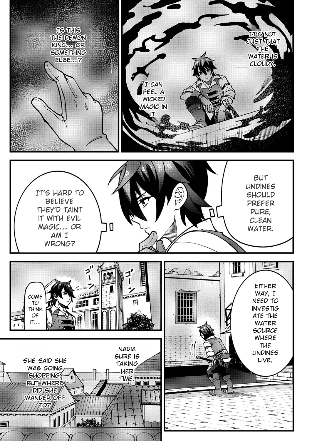 Munou to Tsuihou Sareta Saijaku Mahou Kenshi, Noroi ga Toketa node Saikyou e Nariagaru Chapter 4.1 - page 9