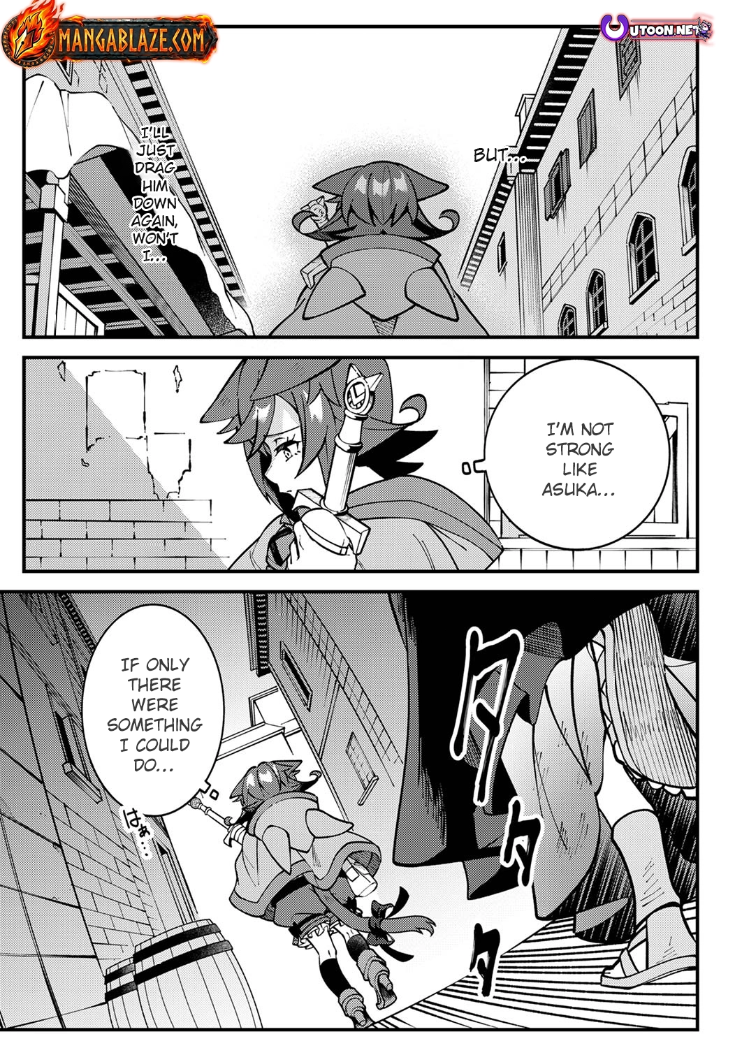 Munou to Tsuihou Sareta Saijaku Mahou Kenshi, Noroi ga Toketa node Saikyou e Nariagaru Chapter 4.2 - page 1