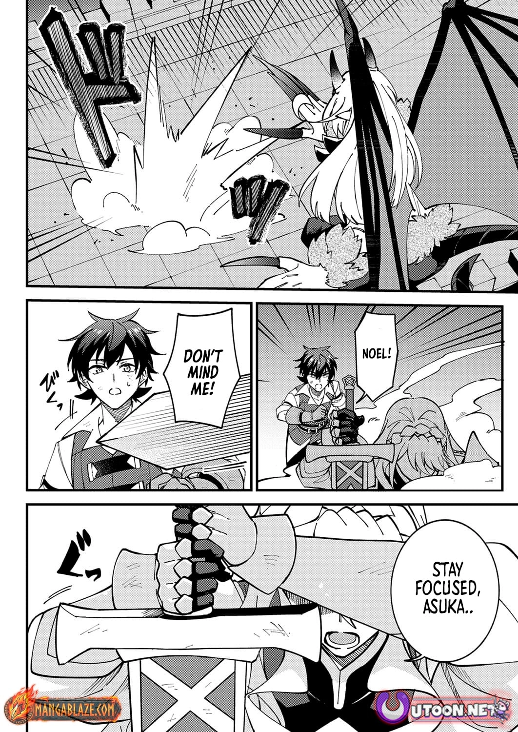 Munou to Tsuihou Sareta Saijaku Mahou Kenshi, Noroi ga Toketa node Saikyou e Nariagaru Chapter 10.2 - page 3