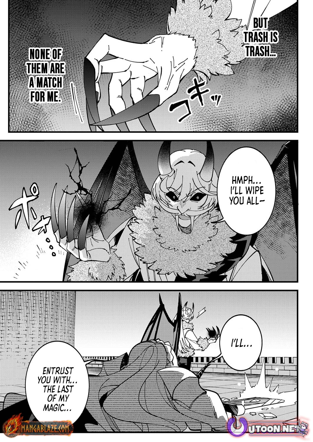 Munou to Tsuihou Sareta Saijaku Mahou Kenshi, Noroi ga Toketa node Saikyou e Nariagaru Chapter 10.3 - page 3