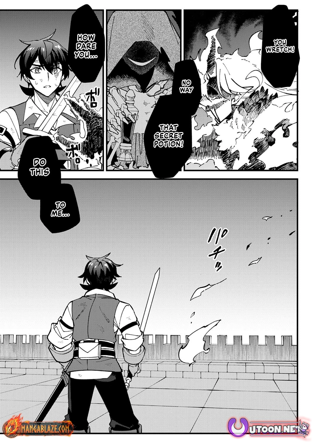Munou to Tsuihou Sareta Saijaku Mahou Kenshi, Noroi ga Toketa node Saikyou e Nariagaru Chapter 11.1 - page 3