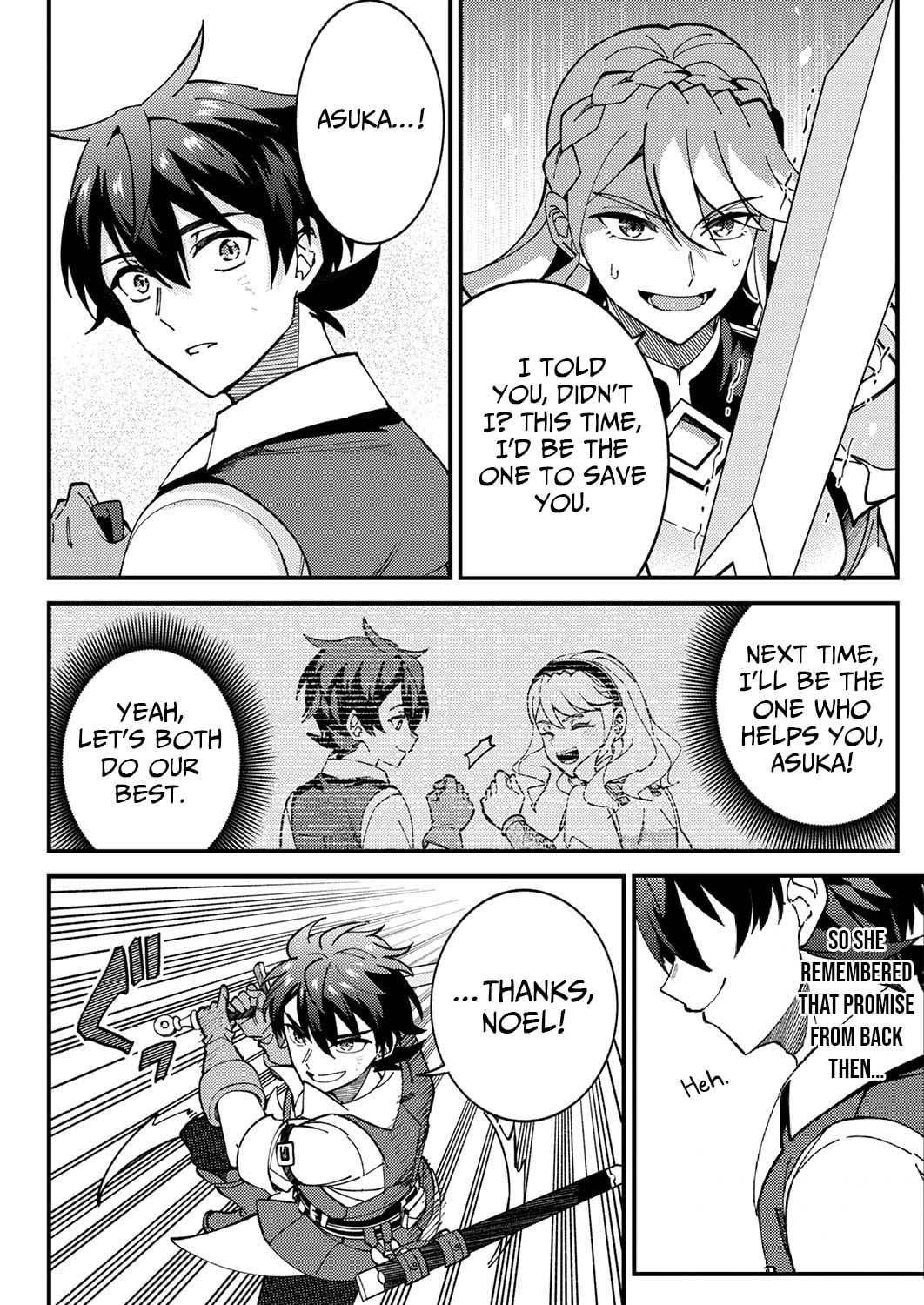 Munou to Tsuihou Sareta Saijaku Mahou Kenshi, Noroi ga Toketa node Saikyou e Nariagaru Chapter 9 - page 28