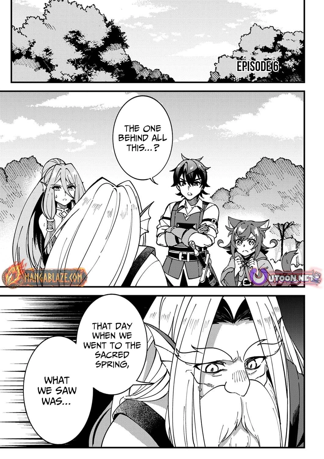 Munou to Tsuihou Sareta Saijaku Mahou Kenshi, Noroi ga Toketa node Saikyou e Nariagaru Chapter 6 - page 1