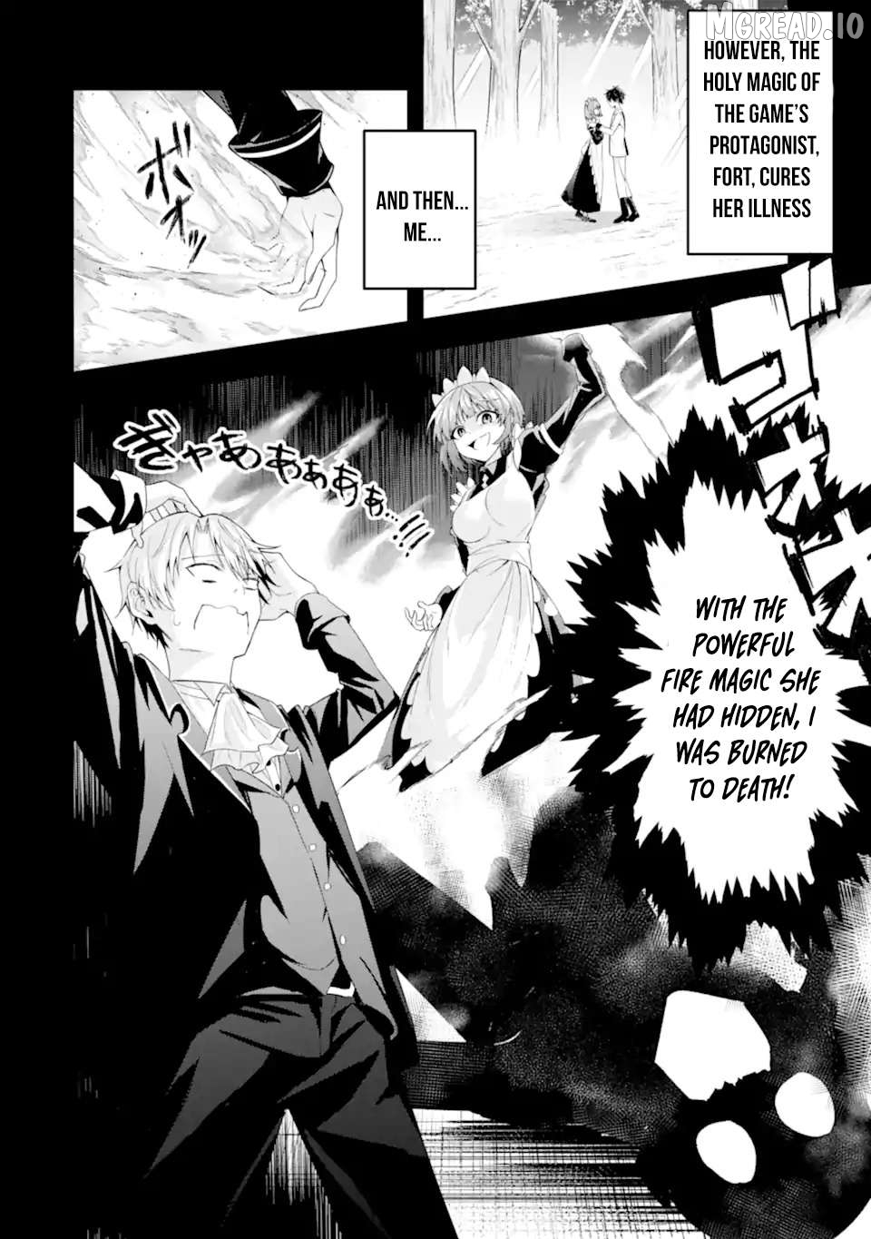 Shokei Flag No Akuyaku Kizoku Ni Tensei Shitaga, Shinitakunainode Yami Maho Wo Kiwamete Heroine Tachi Wo Sukuimasu Byojakuna Heroine Wo Care Shitara Naze Ka Ore Ga Dekiai Sareta Ken Chapter 1.1 - page 13