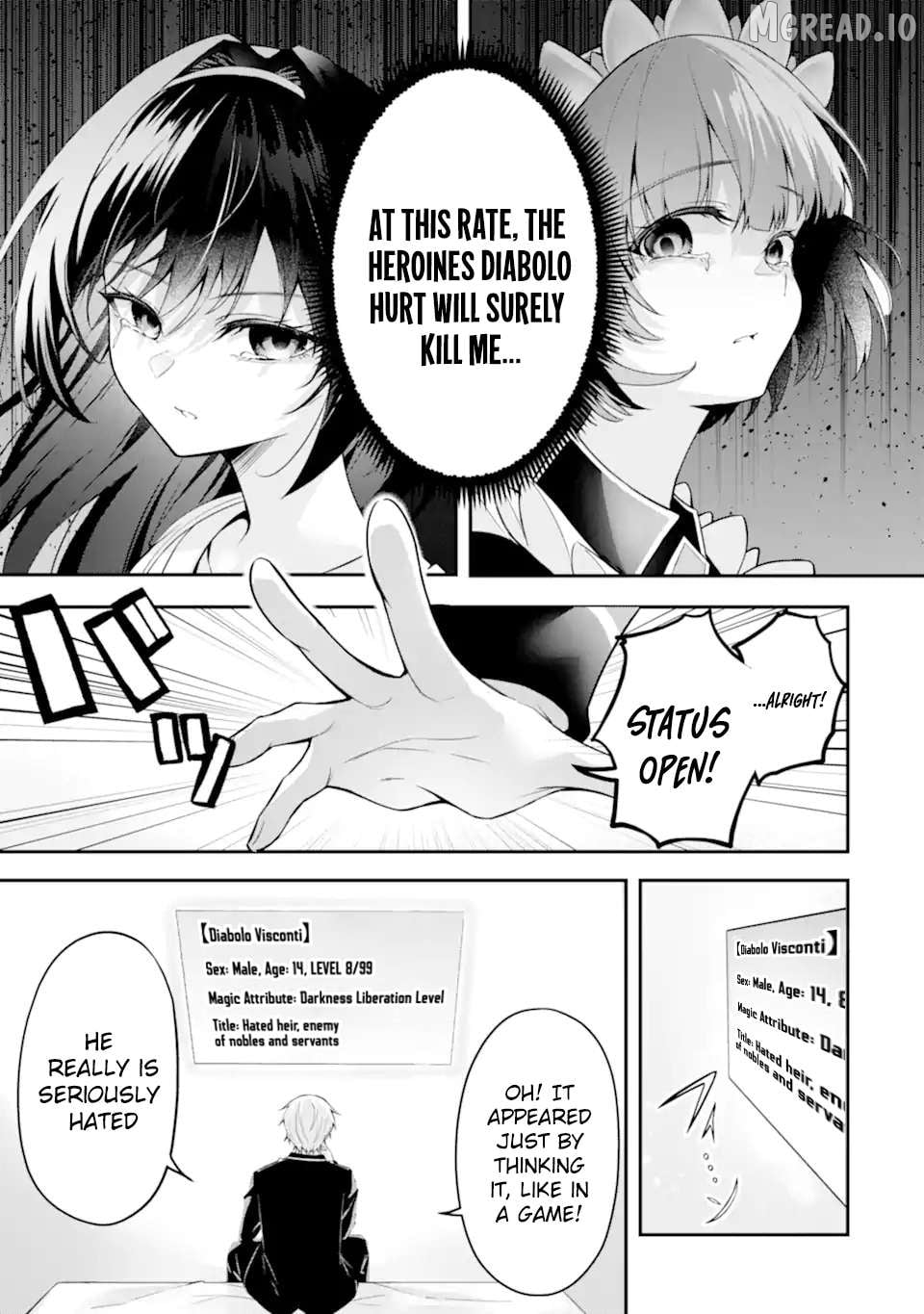 Shokei Flag No Akuyaku Kizoku Ni Tensei Shitaga, Shinitakunainode Yami Maho Wo Kiwamete Heroine Tachi Wo Sukuimasu Byojakuna Heroine Wo Care Shitara Naze Ka Ore Ga Dekiai Sareta Ken Chapter 1.1 - page 22