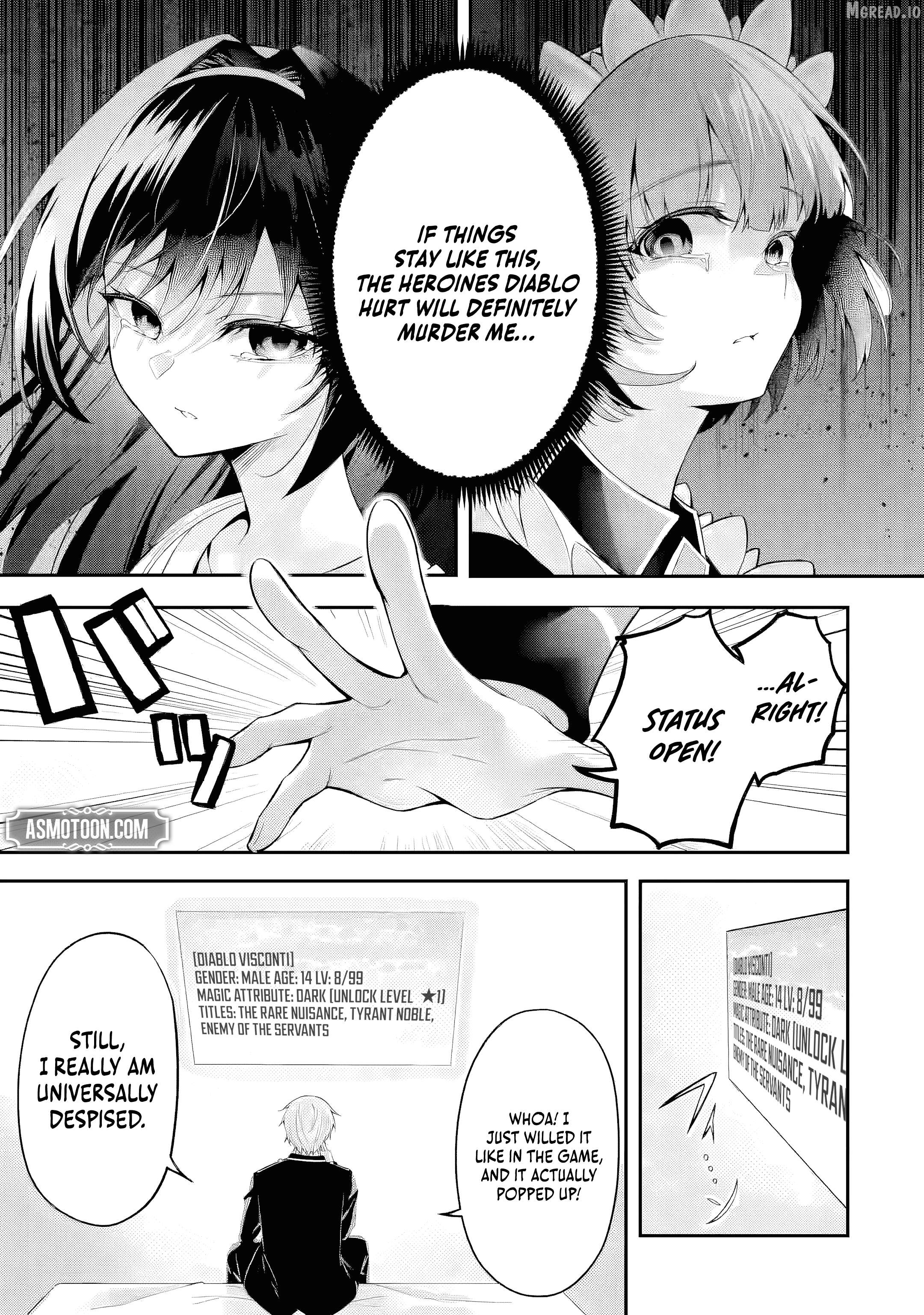 Shokei Flag No Akuyaku Kizoku Ni Tensei Shitaga, Shinitakunainode Yami Maho Wo Kiwamete Heroine Tachi Wo Sukuimasu Byojakuna Heroine Wo Care Shitara Naze Ka Ore Ga Dekiai Sareta Ken Chapter 1 - page 21