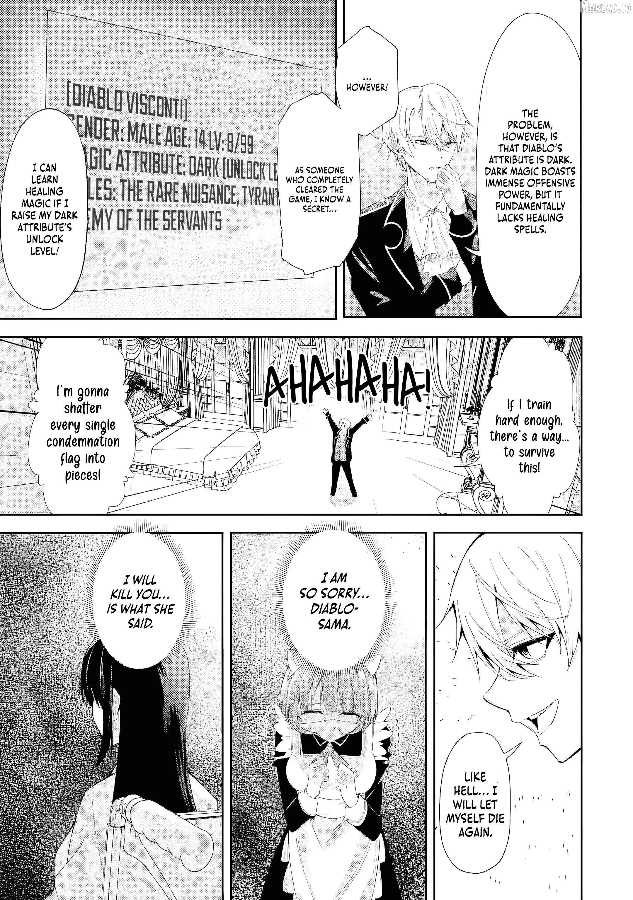 Shokei Flag No Akuyaku Kizoku Ni Tensei Shitaga, Shinitakunainode Yami Maho Wo Kiwamete Heroine Tachi Wo Sukuimasu Byojakuna Heroine Wo Care Shitara Naze Ka Ore Ga Dekiai Sareta Ken Chapter 1 - page 23