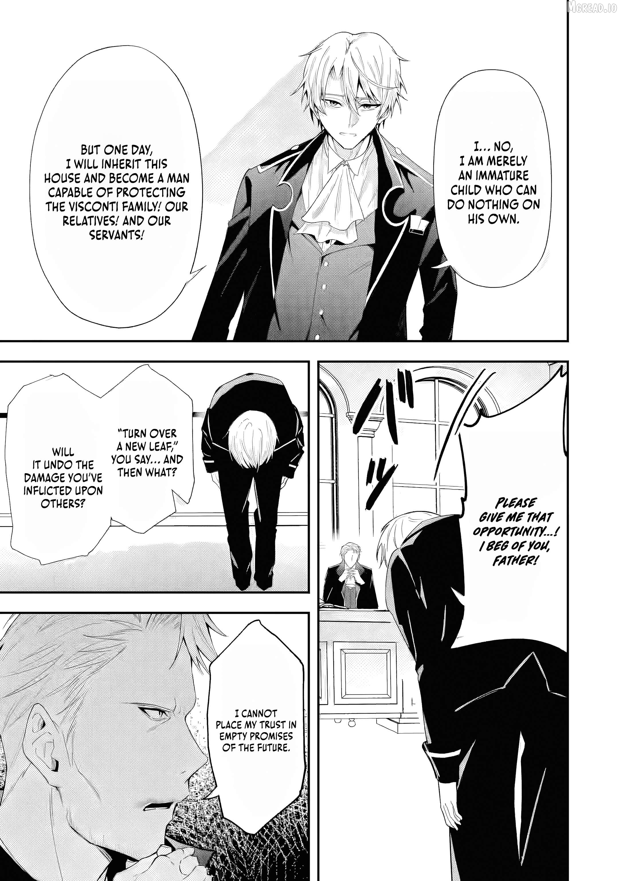Shokei Flag No Akuyaku Kizoku Ni Tensei Shitaga, Shinitakunainode Yami Maho Wo Kiwamete Heroine Tachi Wo Sukuimasu Byojakuna Heroine Wo Care Shitara Naze Ka Ore Ga Dekiai Sareta Ken Chapter 1 - page 37
