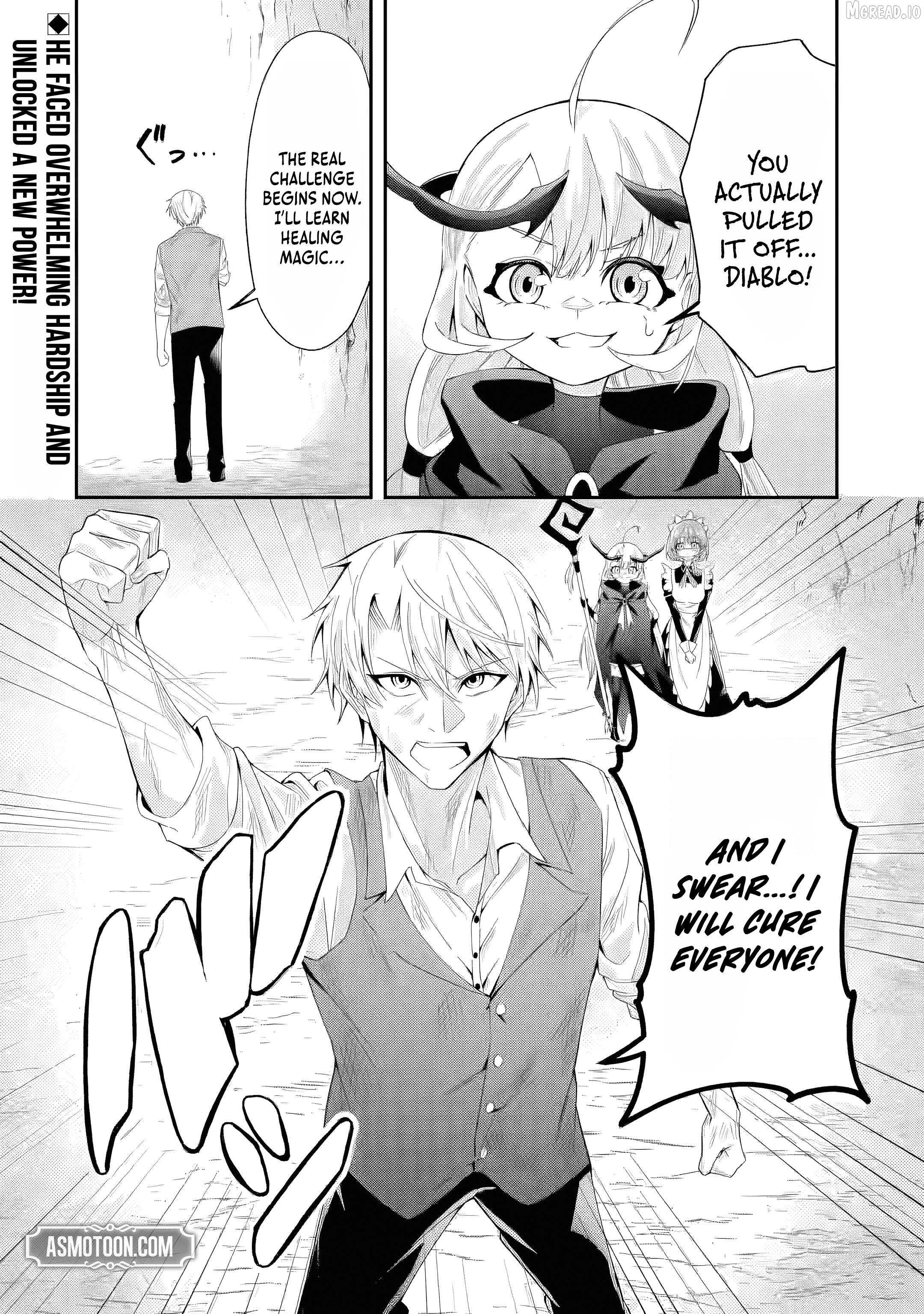 Shokei Flag No Akuyaku Kizoku Ni Tensei Shitaga, Shinitakunainode Yami Maho Wo Kiwamete Heroine Tachi Wo Sukuimasu Byojakuna Heroine Wo Care Shitara Naze Ka Ore Ga Dekiai Sareta Ken Chapter 1 - page 61
