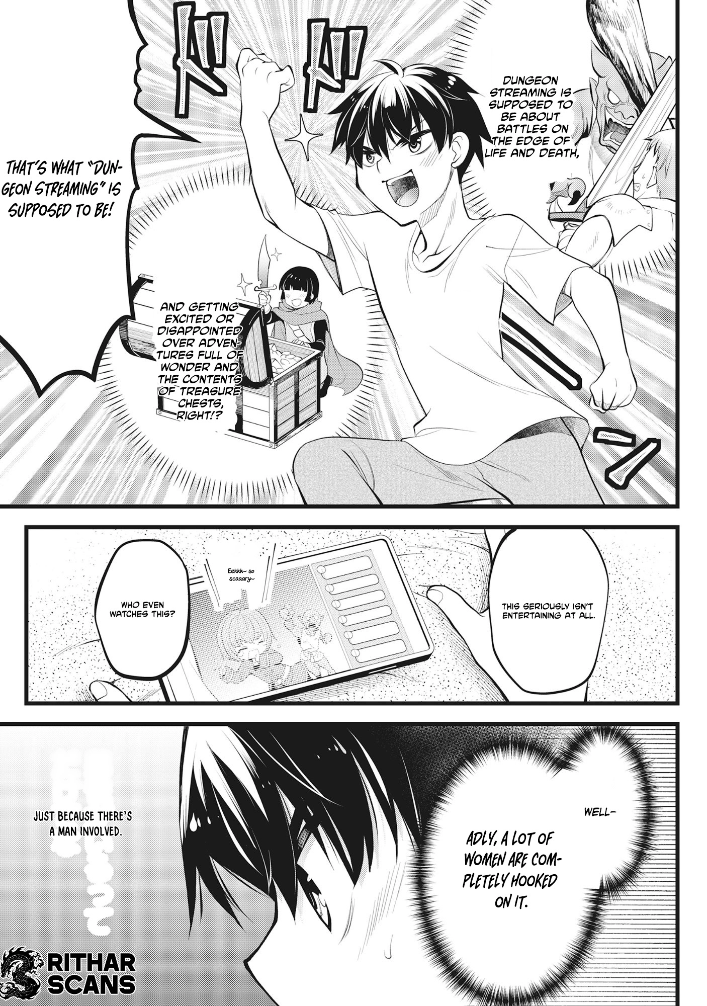The Belly-Punching Dungeon Streamer: Why I Fight Even in a World with a 1:100 Male-to-Female Ratio Chapter 1 - page 4