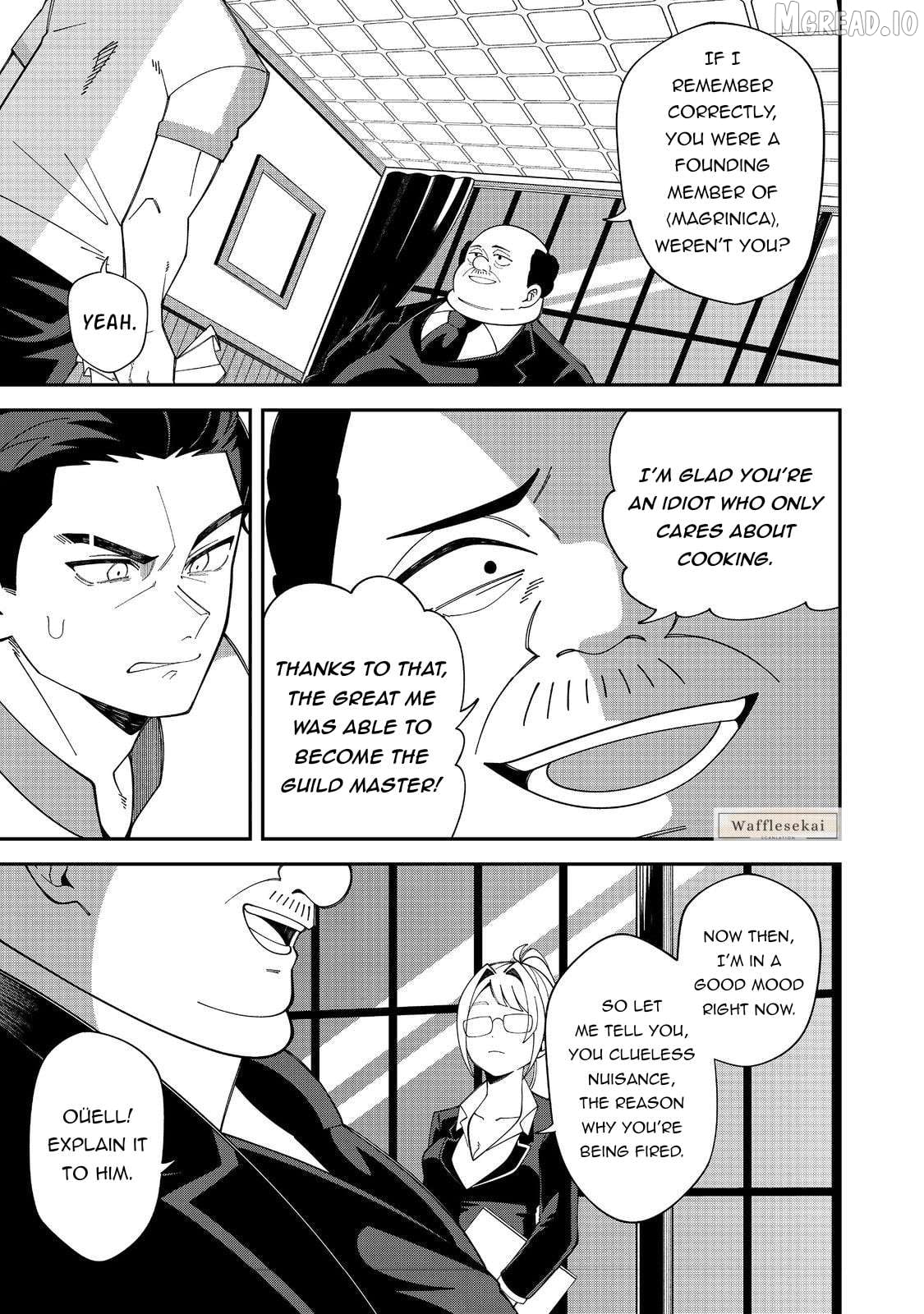 E? - Guild-nai de Yuiitsu "Cook" wo Kiwameteru Ore wo Kubi desu ka? Chapter 1 - page 9