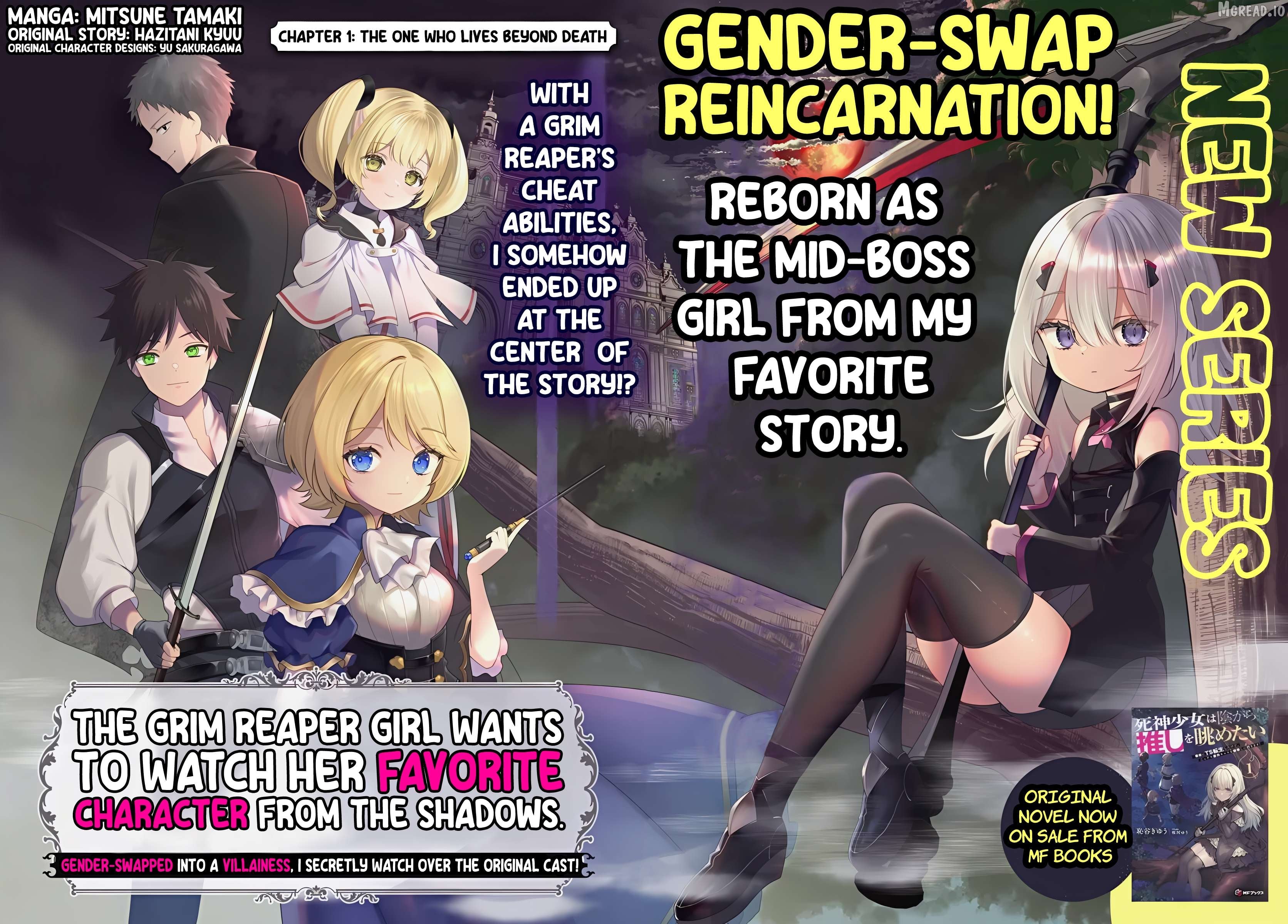 Shinigami Shōjo Wa Kage Kara Oshi O Nagametai —Akuyaku Ni TS Tensei Shita Kedo, Kossori Gensaku Kyara O Kansatsu Ni Ikimasu!— Chapter 1 - page 2