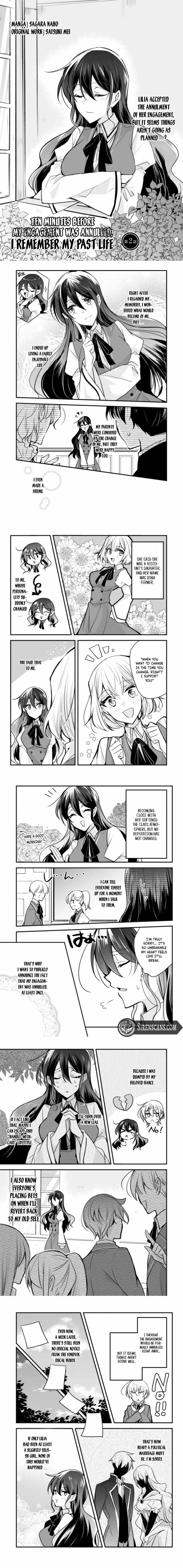 Konyaku Haki no Juubun Mae ni, Zense wo Omoidashimashita Chapter 2 - page 2