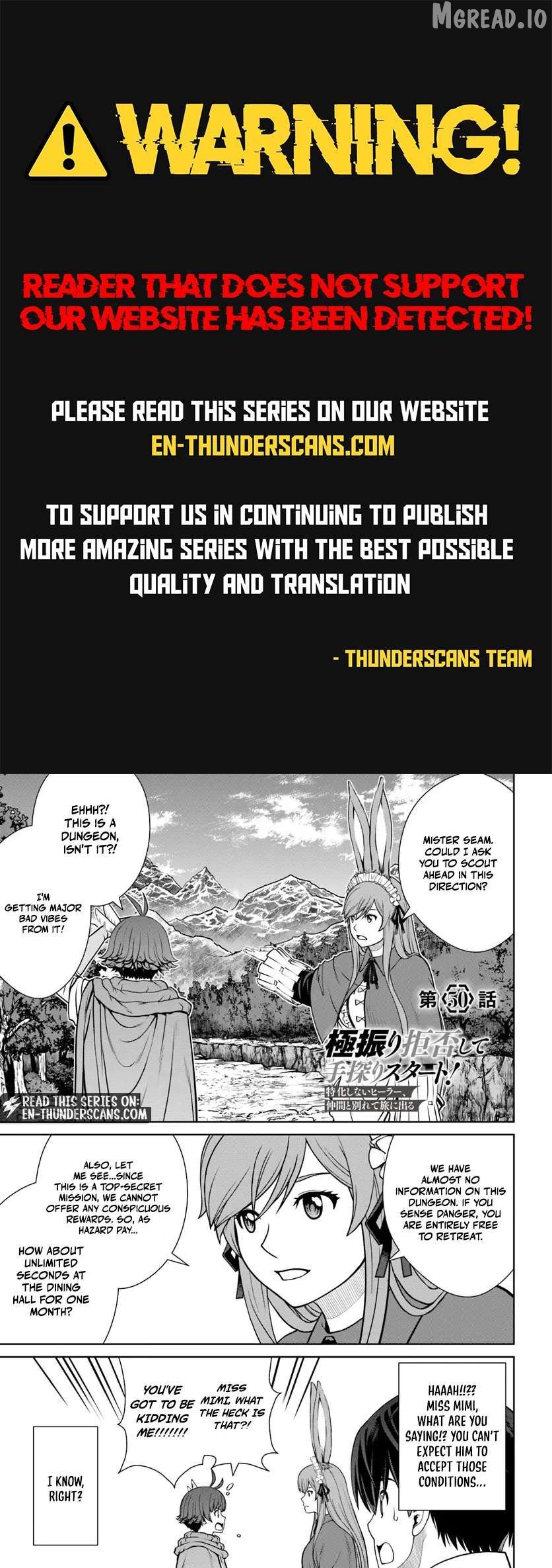 Gokufuri Kyohi Shite Tesaguri Start! Tokka Shinai Healer, Nakama to Wakarete Tabi ni Deru Chapter 50 - page 1