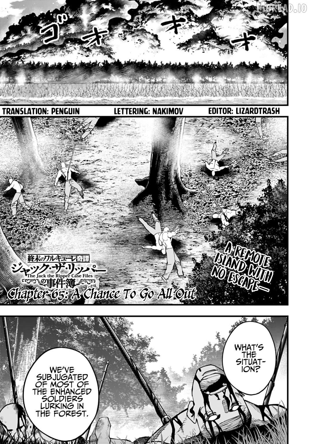Shuumatsu no Valkyrie Kitan – Jack the Ripper no Jikenbo Chapter 65 - page 1