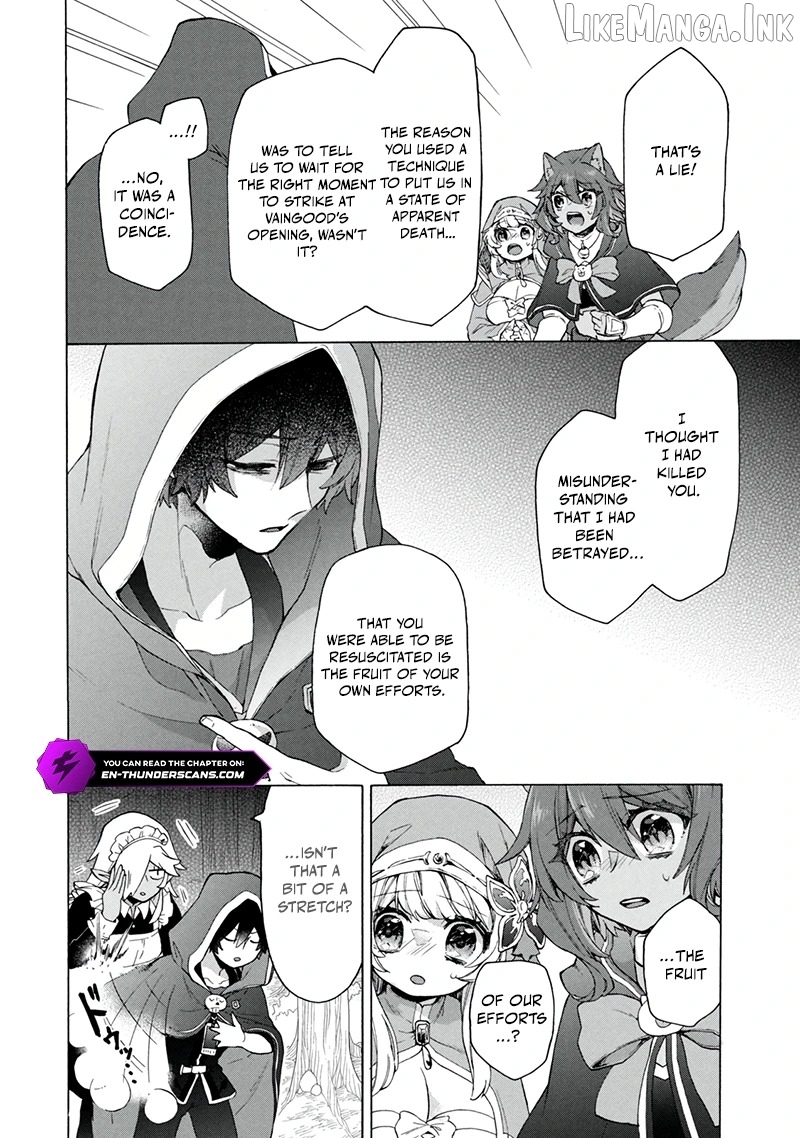 "Kukuku ....... He is the weakest of the Four Heavenly Kings." I was dismissed from my job, but somehow I became the master of a hero and a holy maiden. Chapter 21.1 - page 13