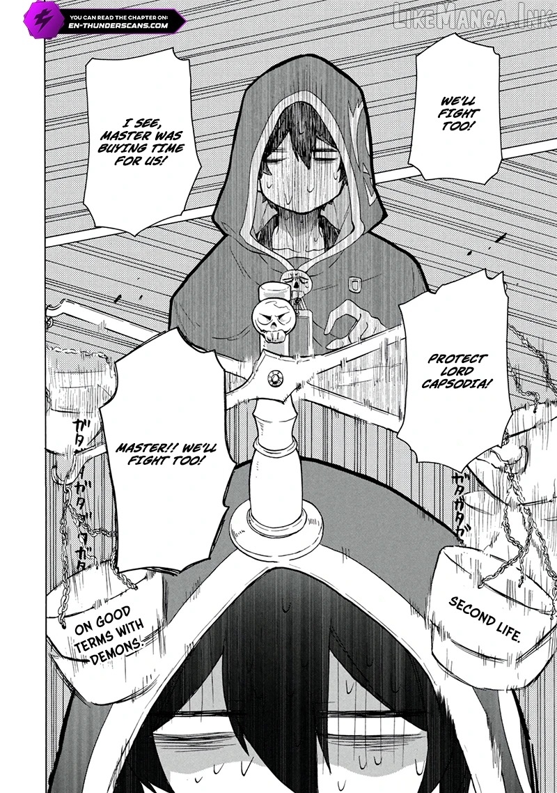 "Kukuku ....... He is the weakest of the Four Heavenly Kings." I was dismissed from my job, but somehow I became the master of a hero and a holy maiden. Chapter 21.1 - page 19