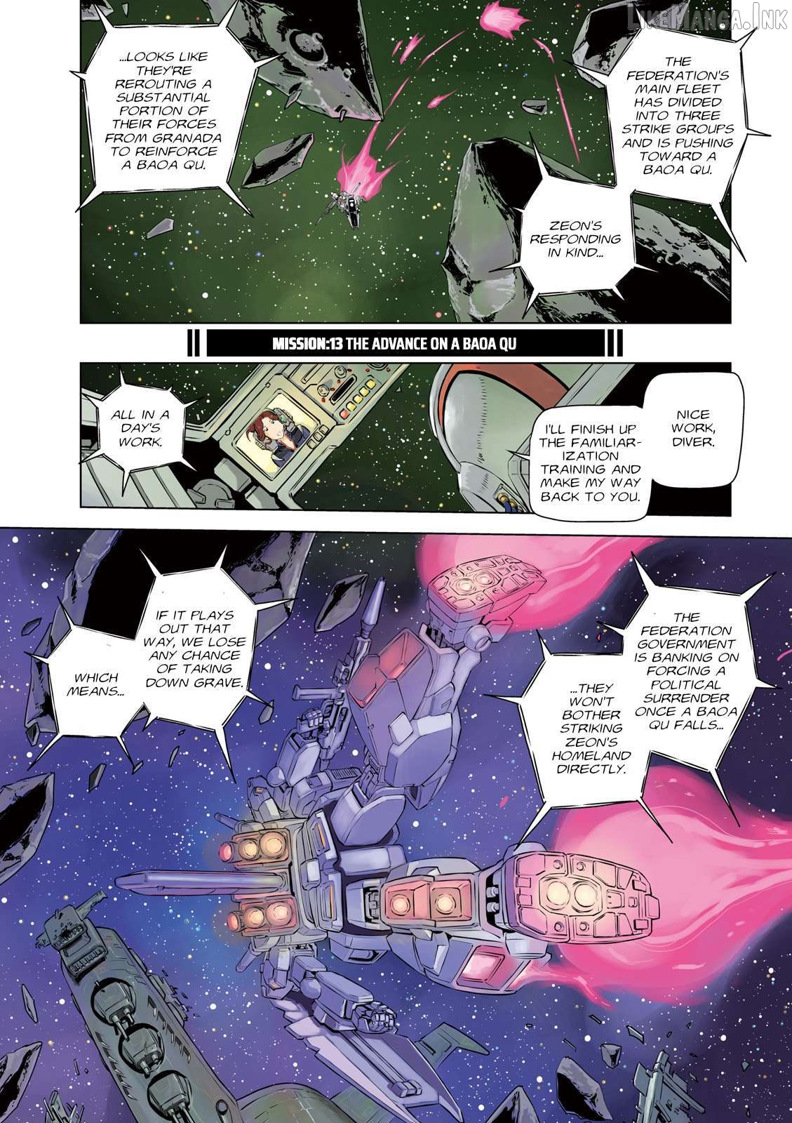 Mobile Suit Gundam Side Story - Missing Link Chapter 13 - page 2
