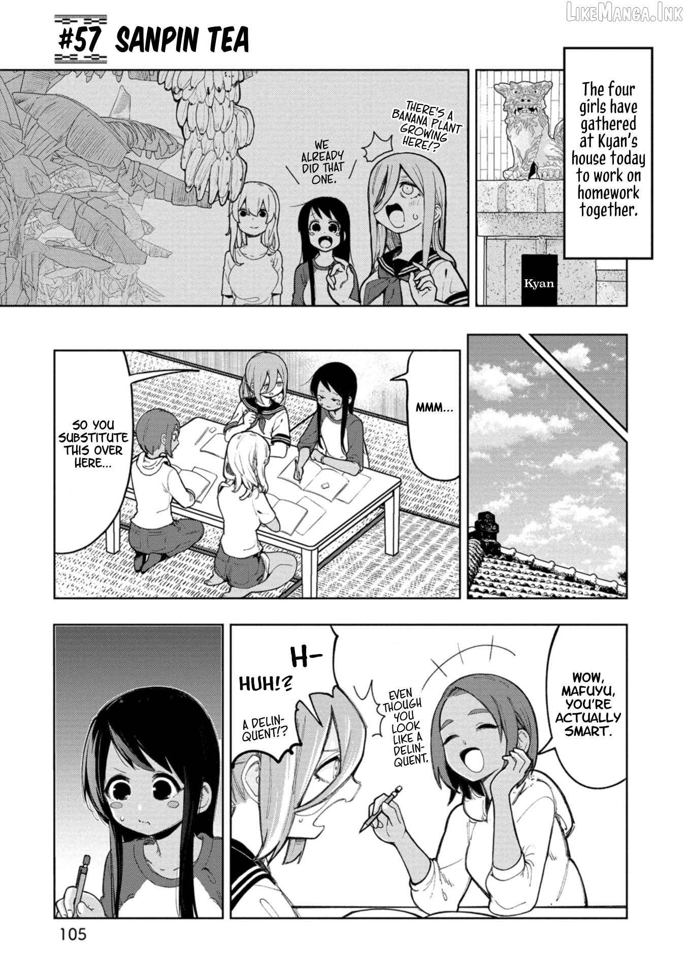 Okinawa de Suki ni Natta Ko ga Hougen Sugite Tsura Sugiru Chapter 57 - page 1