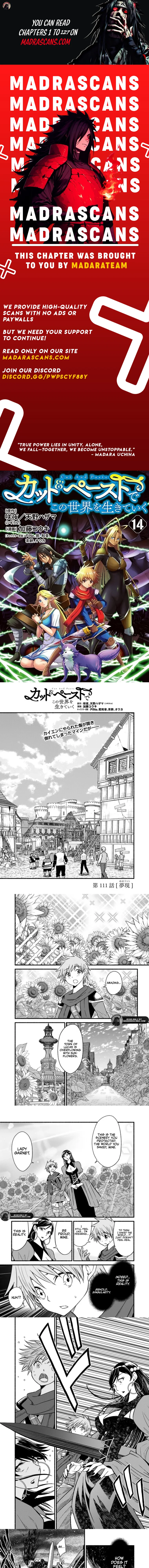 Living In This World With Cut & Paste Chapter 111 - page 1