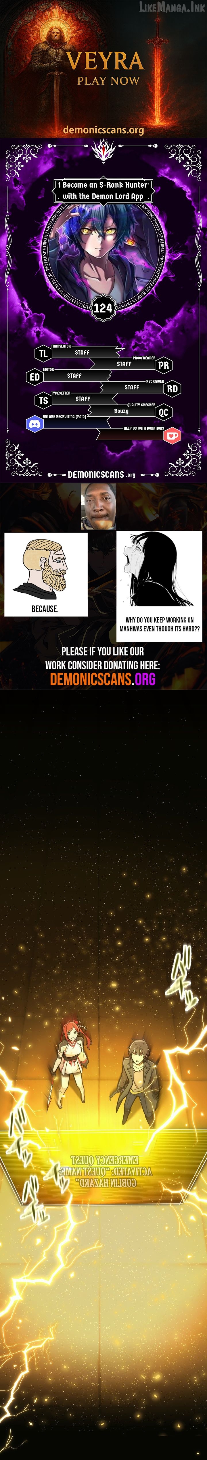 I Became an S-Rank Hunter with the Demon Lord App Chapter 124 - page 1