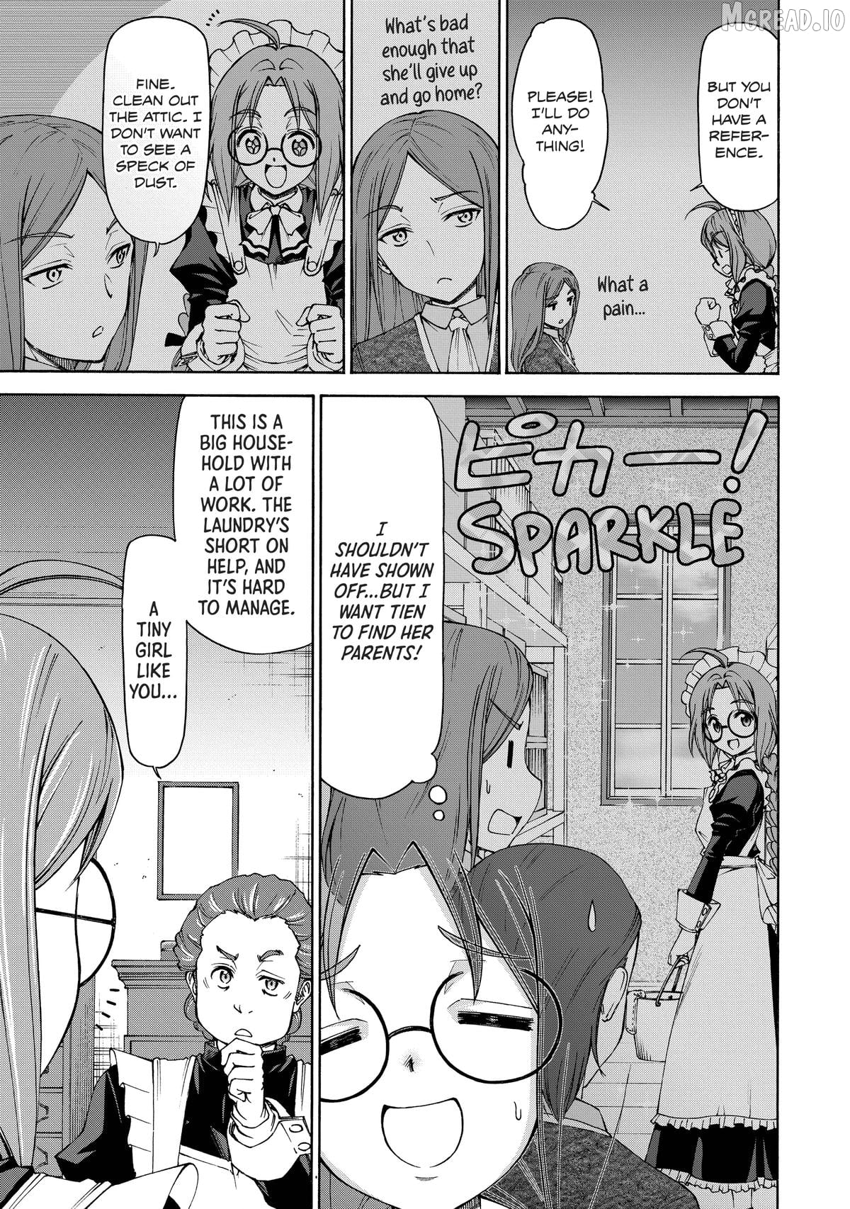 Maid nara Touzen desu. ~Nureginu wo Kiserareta Bannou Maid-san wa Tabi ni Deru Koto ni shimashita.~ Chapter 17 - page 19