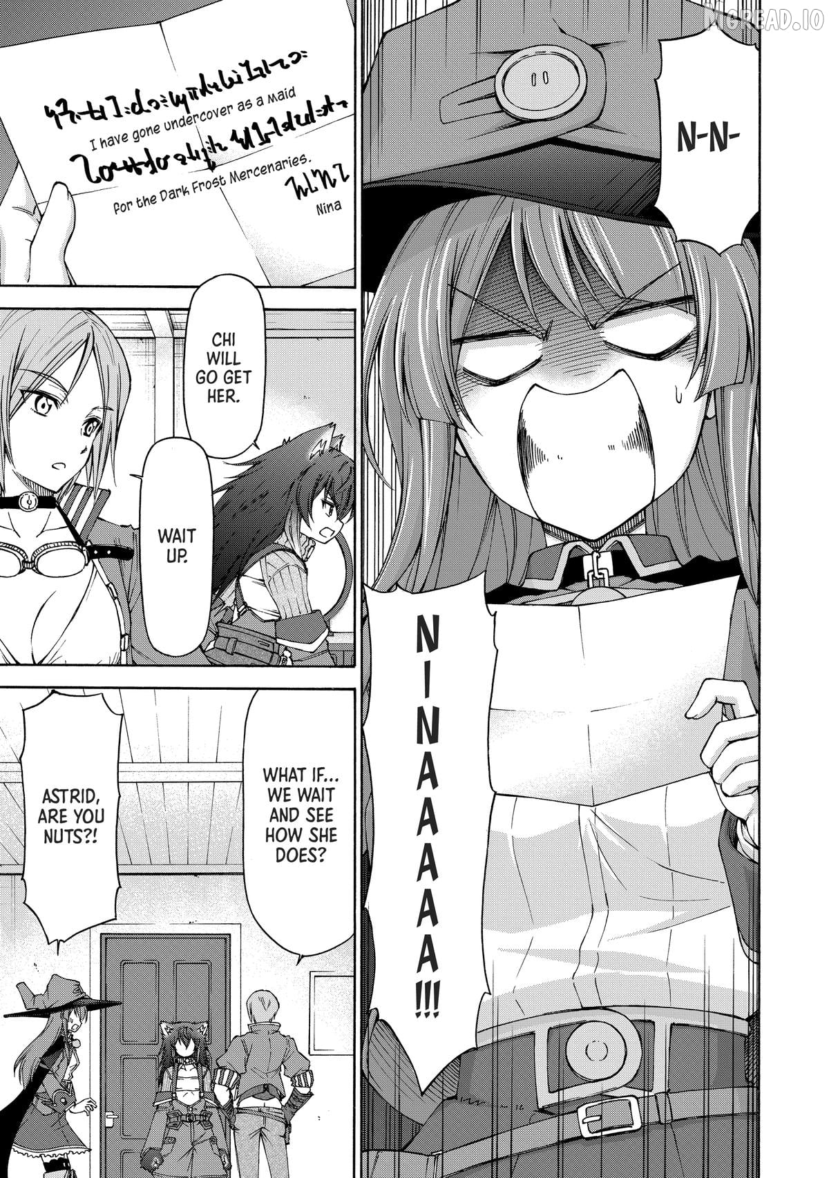 Maid nara Touzen desu. ~Nureginu wo Kiserareta Bannou Maid-san wa Tabi ni Deru Koto ni shimashita.~ Chapter 17 - page 21
