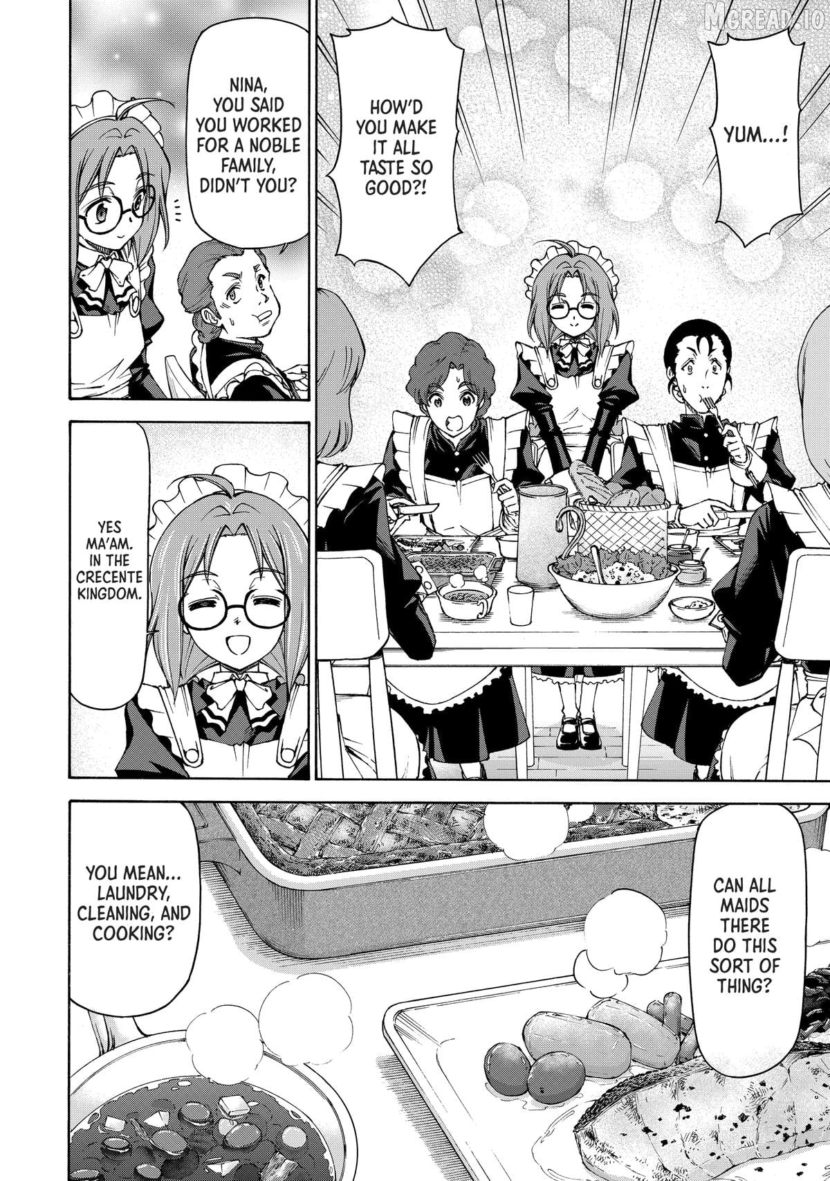 Maid nara Touzen desu. ~Nureginu wo Kiserareta Bannou Maid-san wa Tabi ni Deru Koto ni shimashita.~ Chapter 17 - page 28