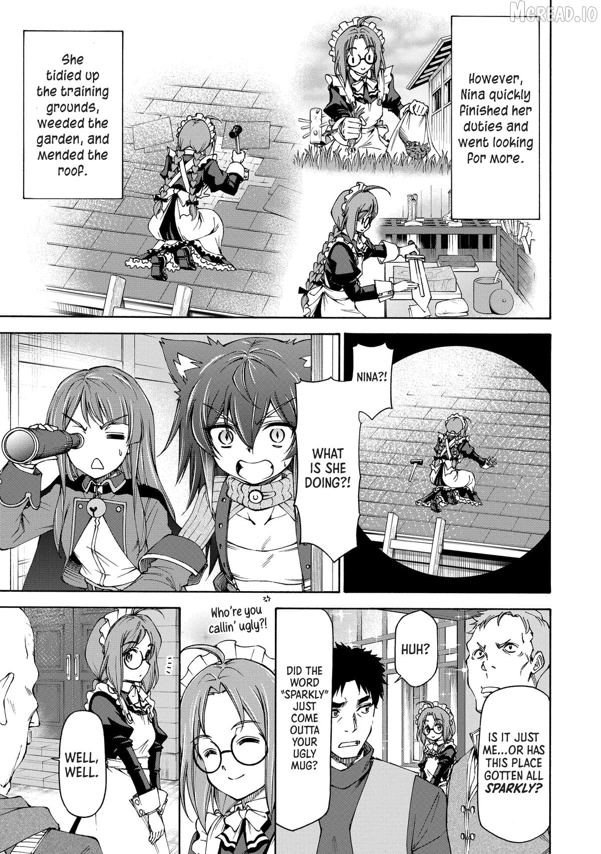 Maid nara Touzen desu. ~Nureginu wo Kiserareta Bannou Maid-san wa Tabi ni Deru Koto ni shimashita.~ Chapter 17 - page 31
