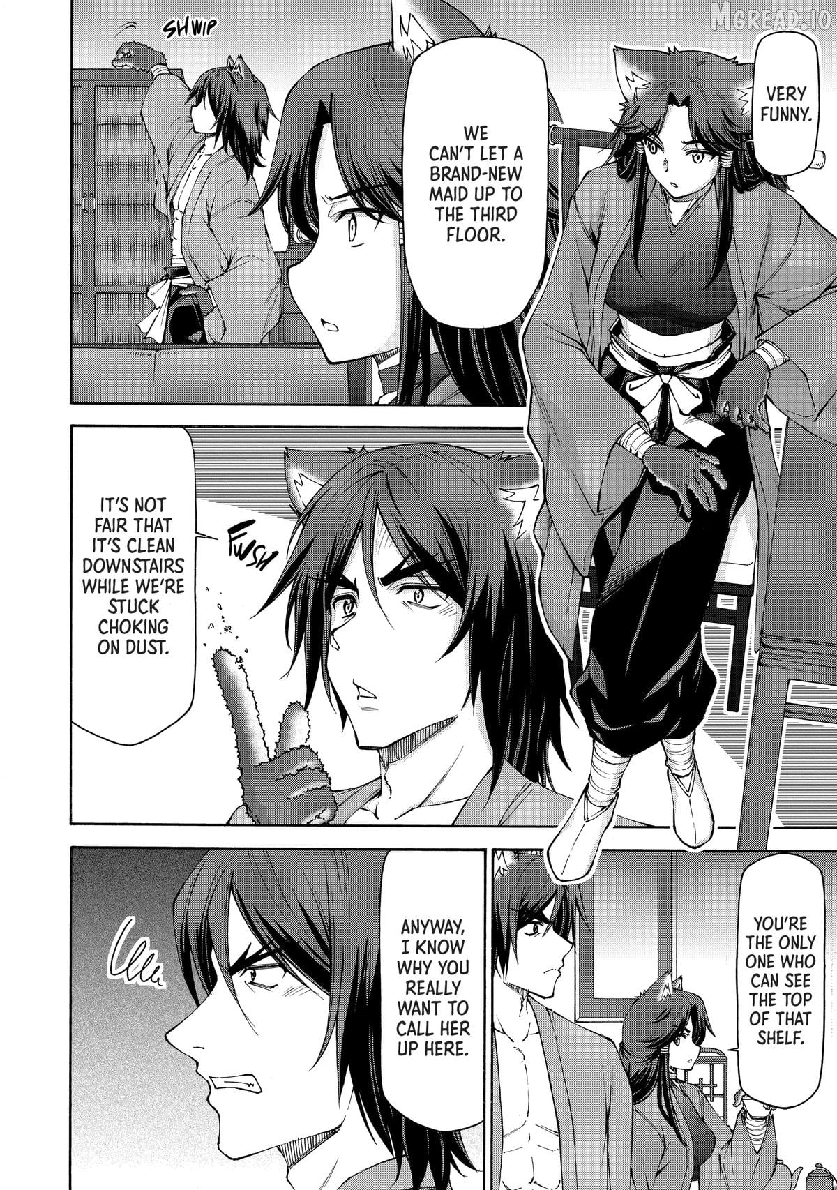 Maid nara Touzen desu. ~Nureginu wo Kiserareta Bannou Maid-san wa Tabi ni Deru Koto ni shimashita.~ Chapter 18 - page 2
