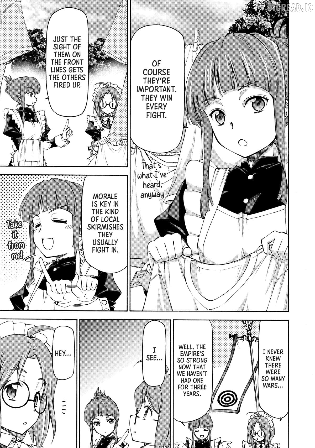 Maid nara Touzen desu. ~Nureginu wo Kiserareta Bannou Maid-san wa Tabi ni Deru Koto ni shimashita.~ Chapter 18 - page 7
