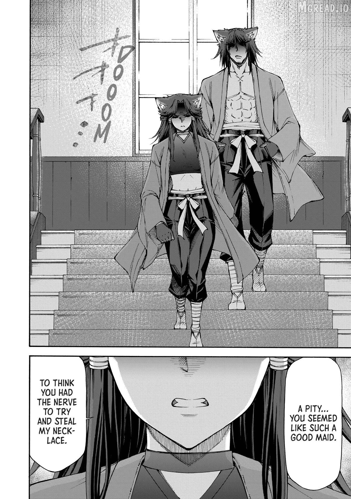 Maid nara Touzen desu. ~Nureginu wo Kiserareta Bannou Maid-san wa Tabi ni Deru Koto ni shimashita.~ Chapter 19 - page 14