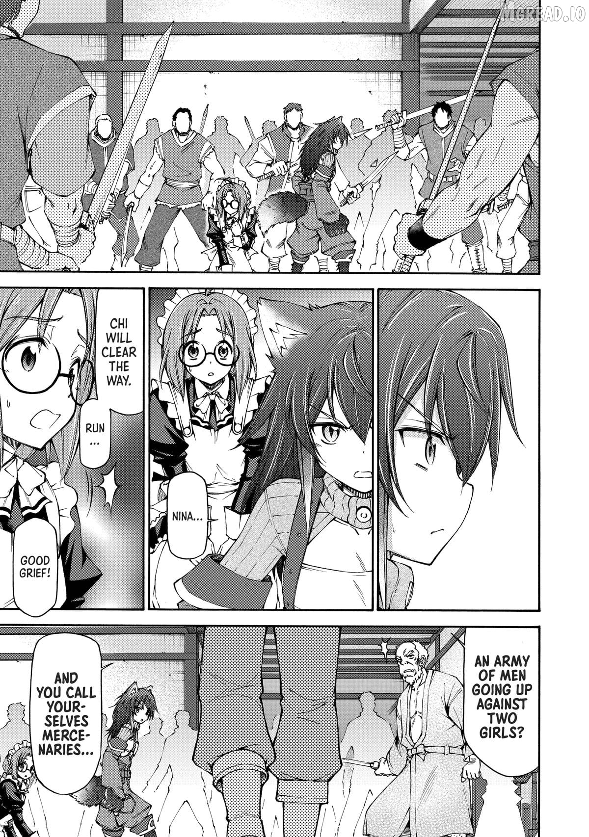 Maid nara Touzen desu. ~Nureginu wo Kiserareta Bannou Maid-san wa Tabi ni Deru Koto ni shimashita.~ Chapter 20 - page 21