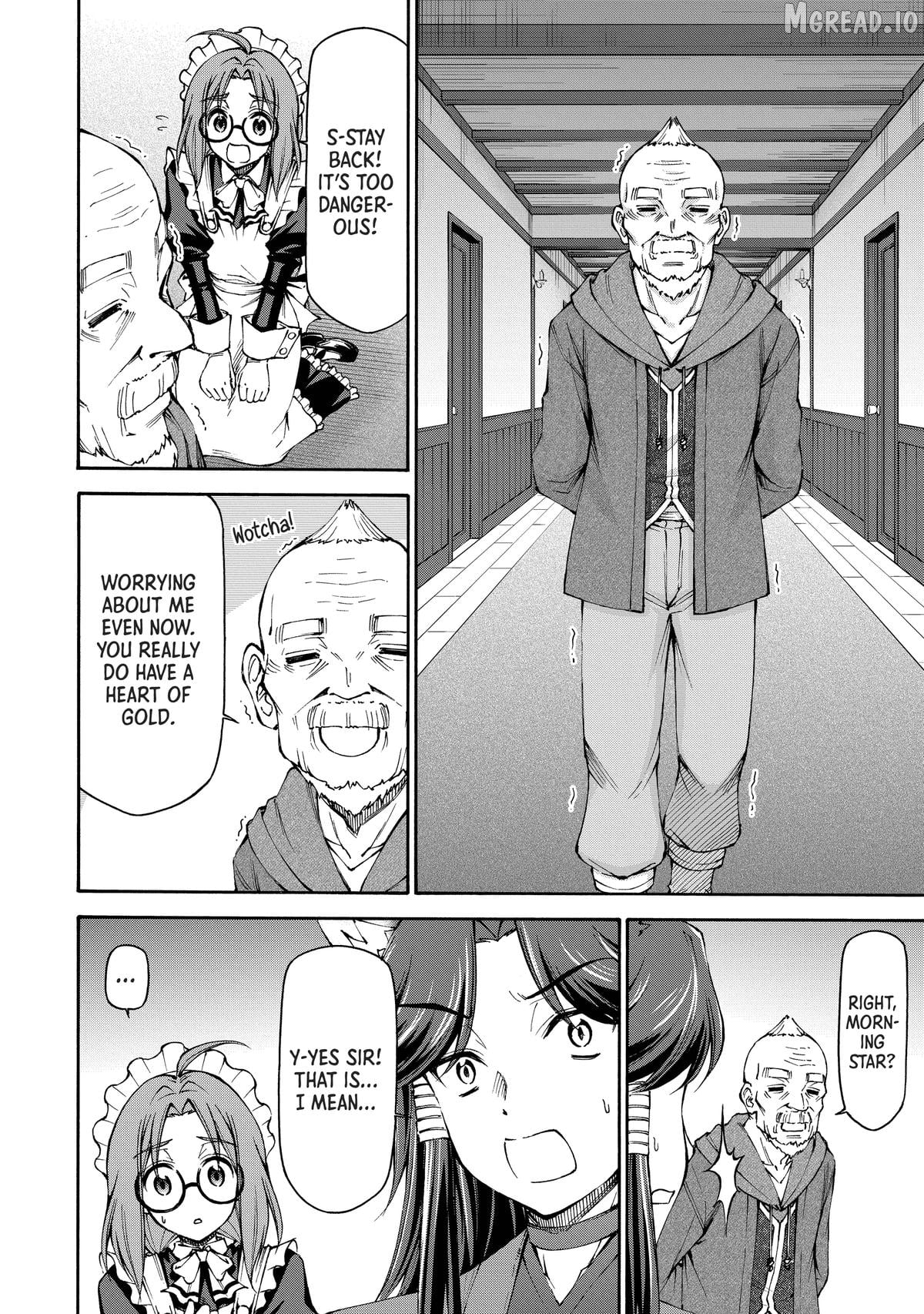 Maid nara Touzen desu. ~Nureginu wo Kiserareta Bannou Maid-san wa Tabi ni Deru Koto ni shimashita.~ Chapter 20 - page 22
