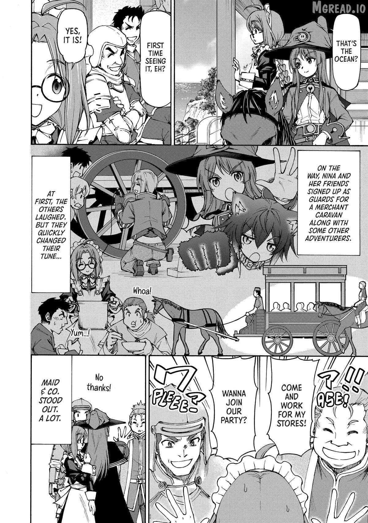 Maid nara Touzen desu. ~Nureginu wo Kiserareta Bannou Maid-san wa Tabi ni Deru Koto ni shimashita.~ Chapter 22 - page 3
