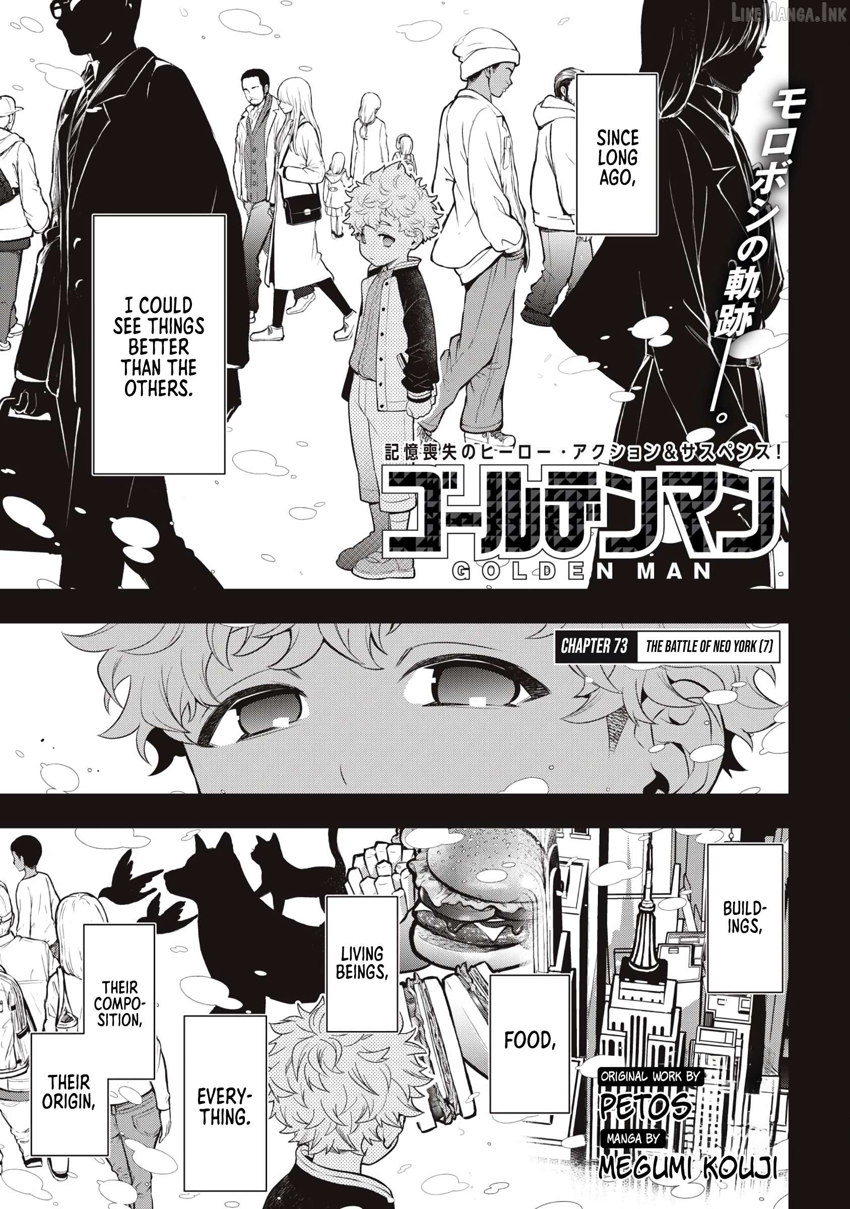 GOLDEN MAN Chapter 73 - page 1