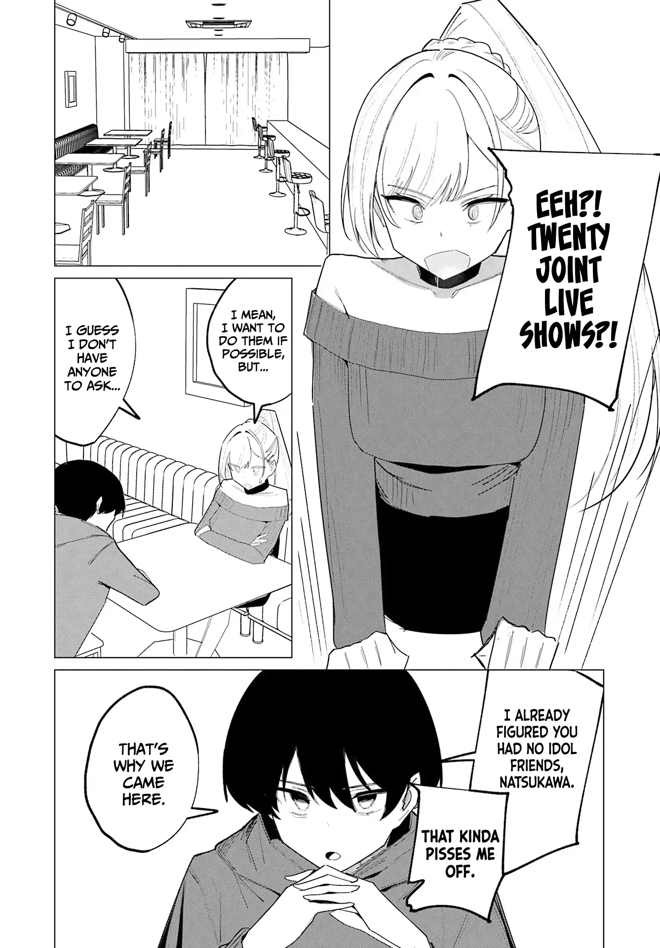 Chika Idol wo Kage de Sasaeru Ore Chapter 19 - page 9