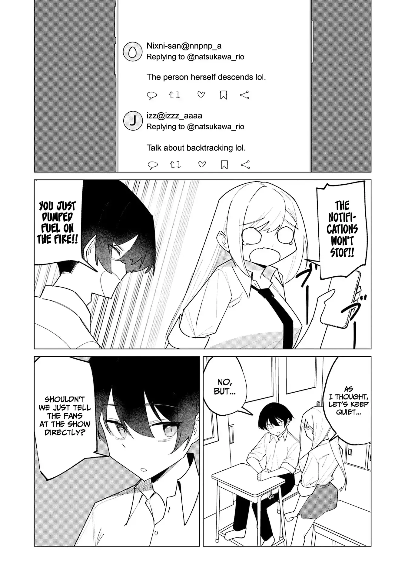 Chika Idol wo Kage de Sasaeru Ore Chapter 21 - page 12