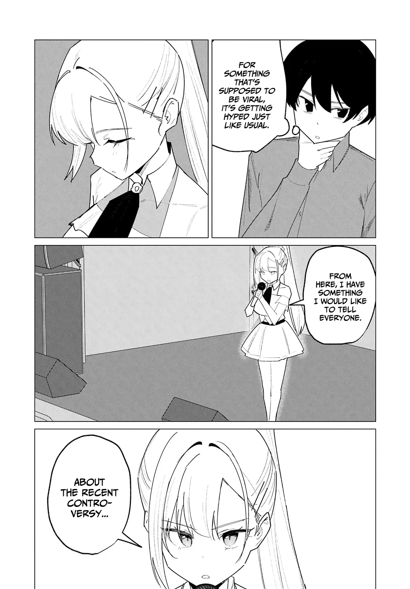 Chika Idol wo Kage de Sasaeru Ore Chapter 21 - page 14