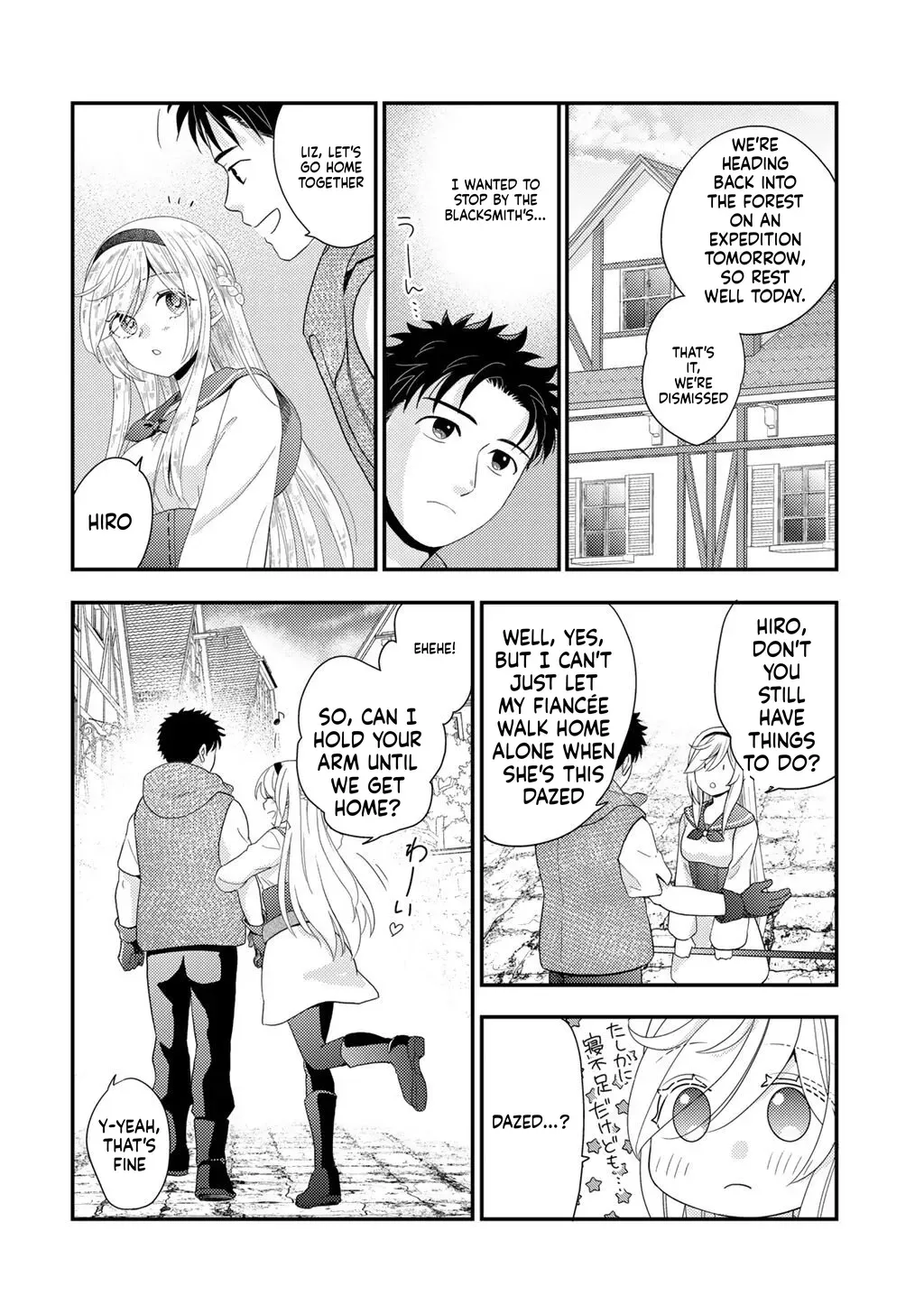 Isekai ni Kita Mitai Dakedo Dousureba Yoi no Darou: Shachiku SE no My Pace Boukenki Chapter 36 - page 14