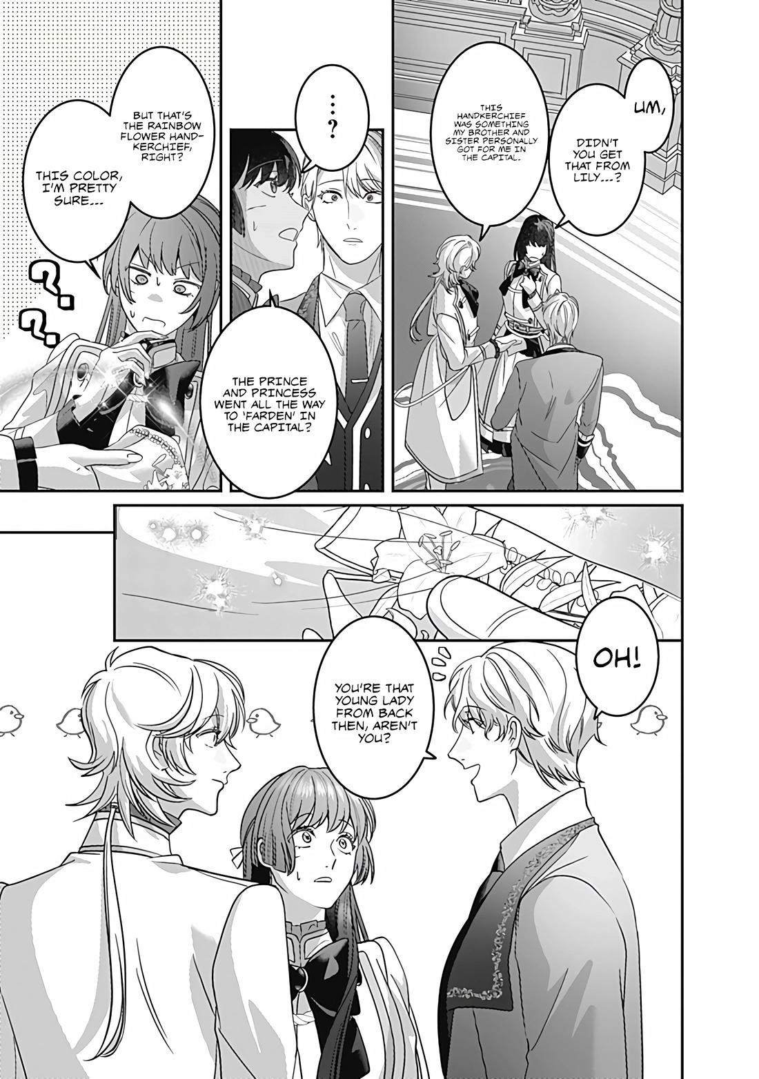 Mipurei no Otome Gēmu ni Tensei shita Heibon Reijō wa Seinaru Shishū no Ito o Sasu Bunssatsu-ban Chapter 10 - page 26