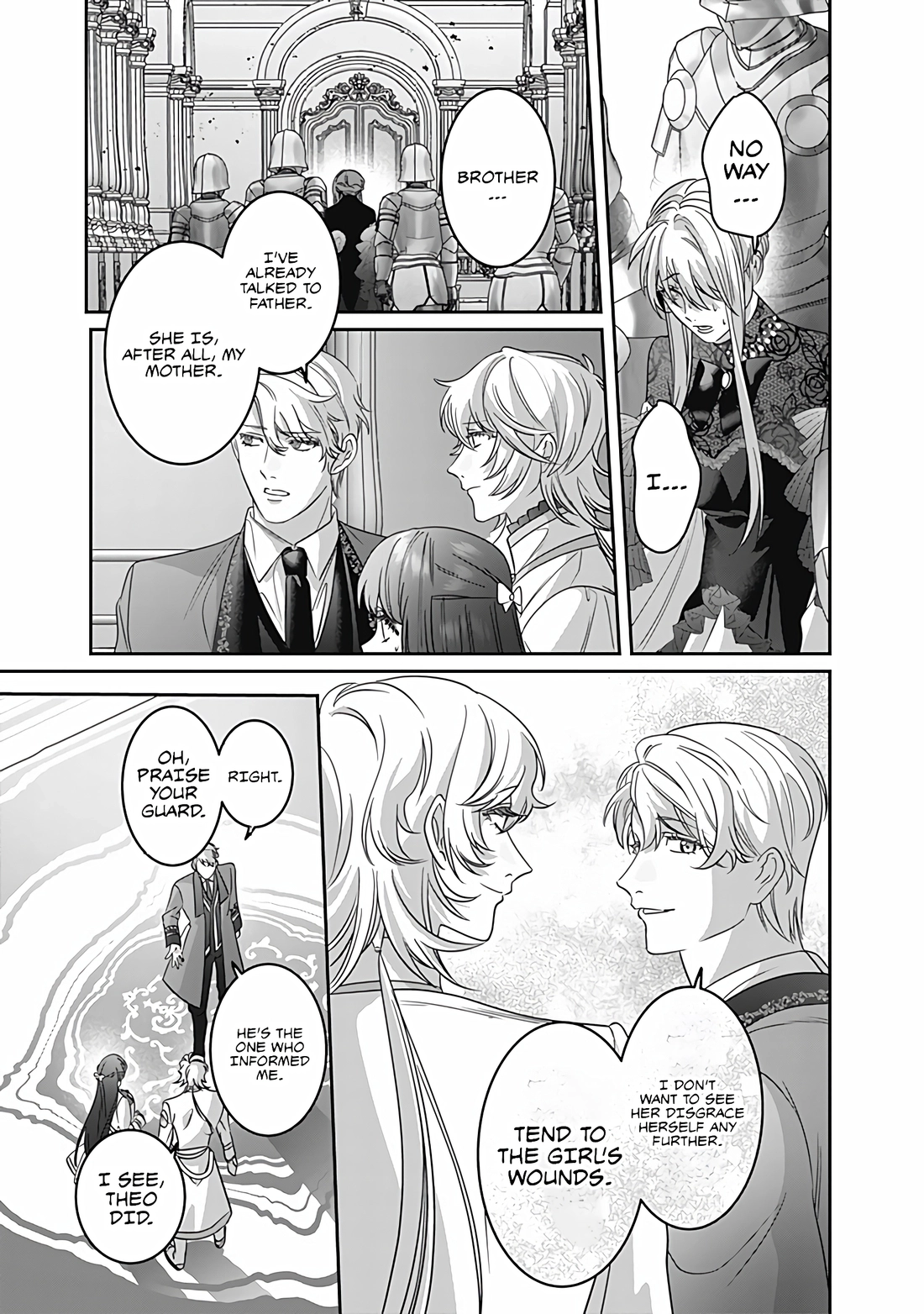 Mipurei no Otome Gēmu ni Tensei shita Heibon Reijō wa Seinaru Shishū no Ito o Sasu Bunssatsu-ban Chapter 10 - page 30